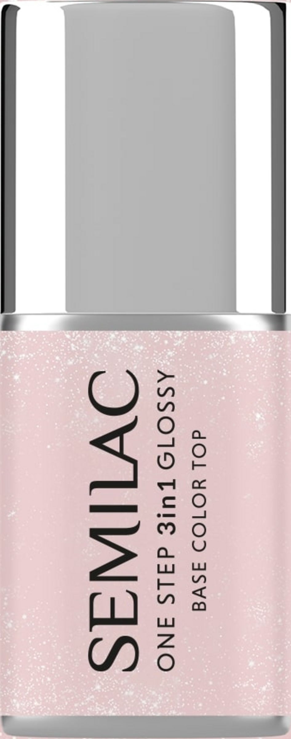 3in1 UV-Nagellack Glossy Naked Glitter Beige