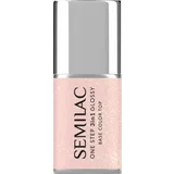 3in1 UV-Nagellack Glossy Naked Glitter Peach