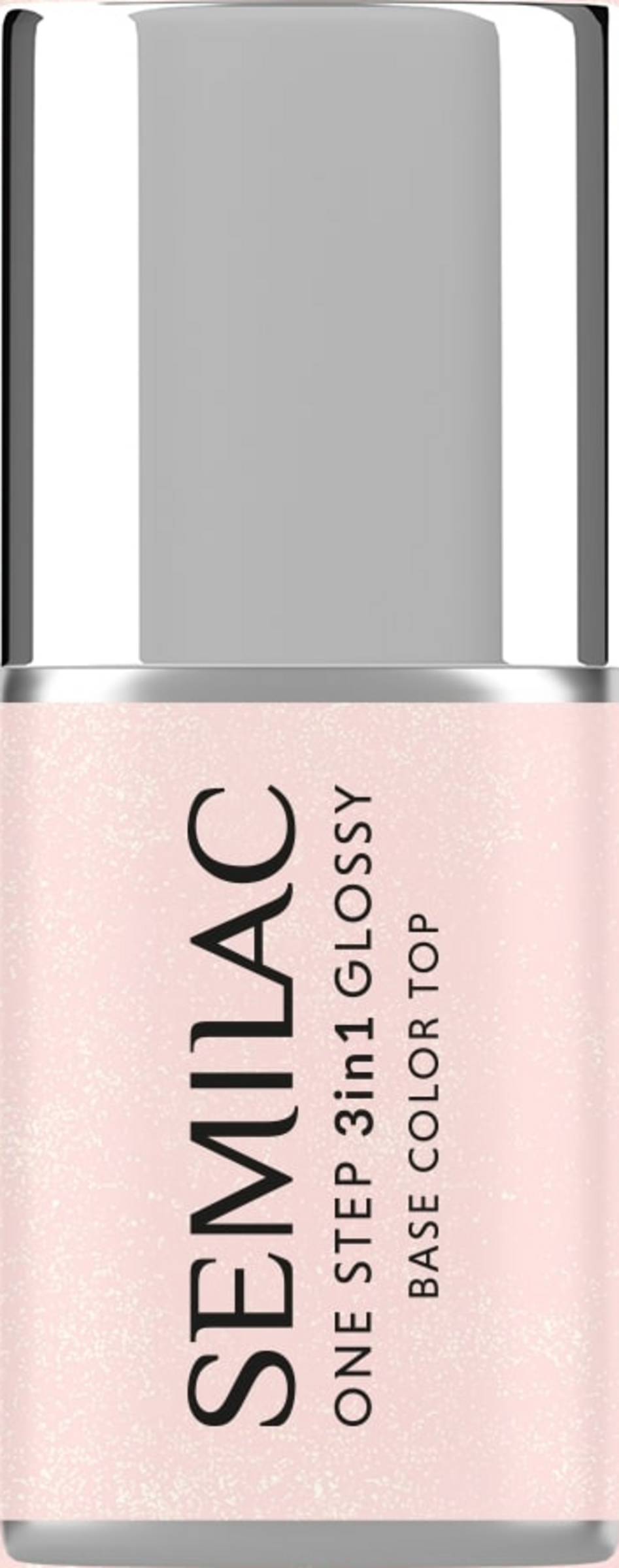Semilac 3in1 UV-Nagellack Glossy Naked Glitter Rose