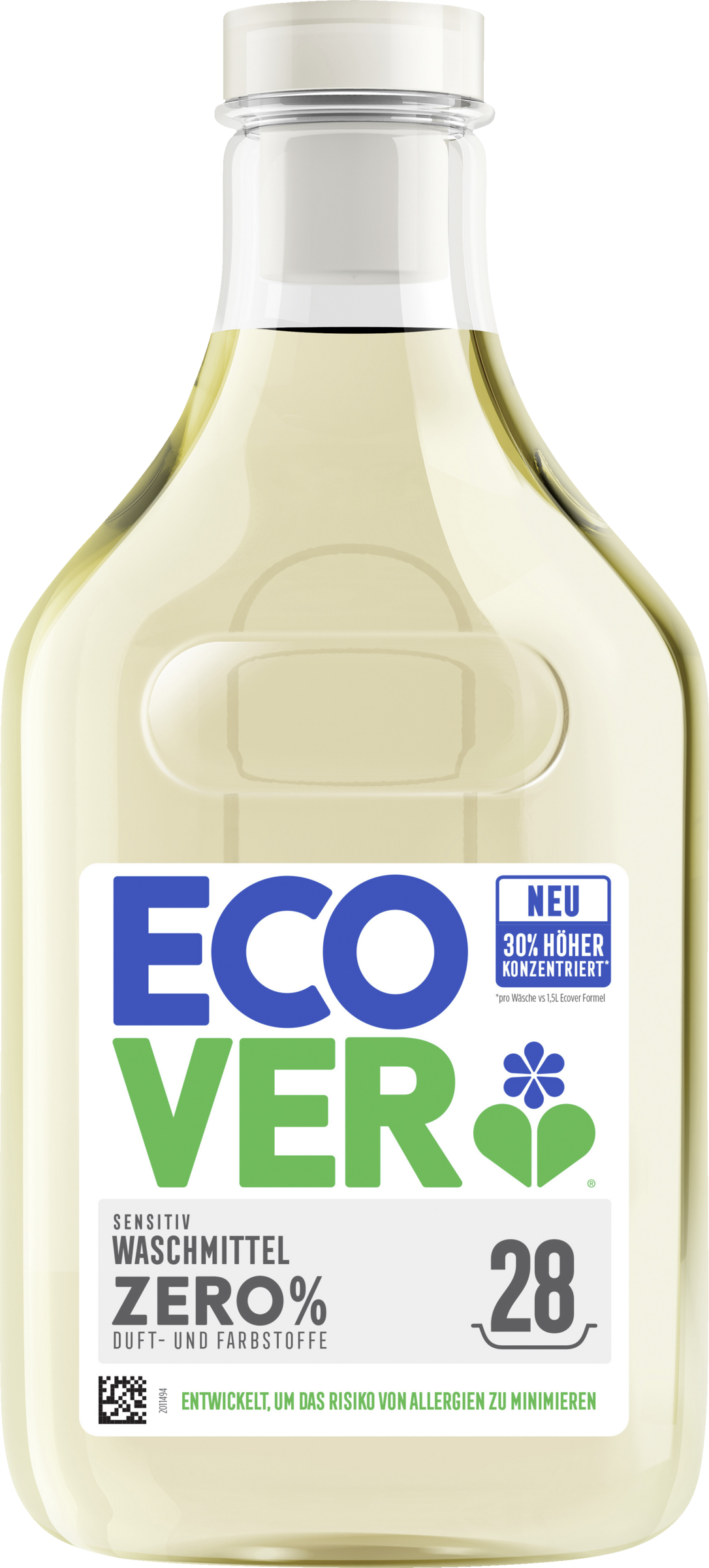 Sensitiv Flüssigwaschmittel ZERO Duft- und Farbstoffe 28 WL