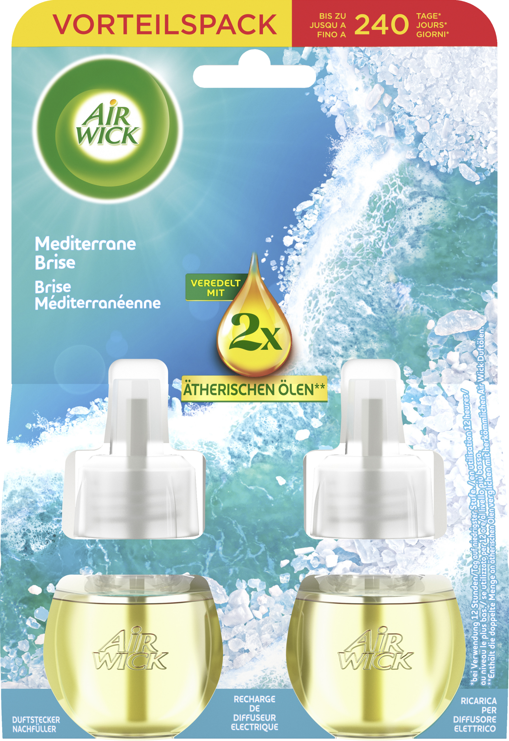 Air Wick Duftstecker Nachfüller Duo Mediterrane Brise