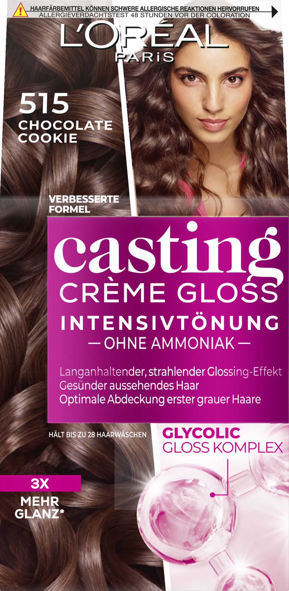L’Oréal Paris Casting Creme Gloss Pflegende Intensivtönung 515 Chocolate Chip Cookie