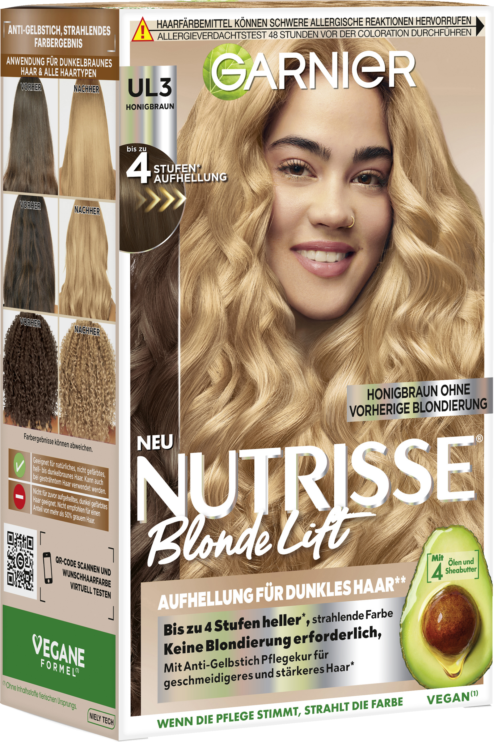 Blonde Lift Honigbraun - Aufhellung für dunkles Haar UL3