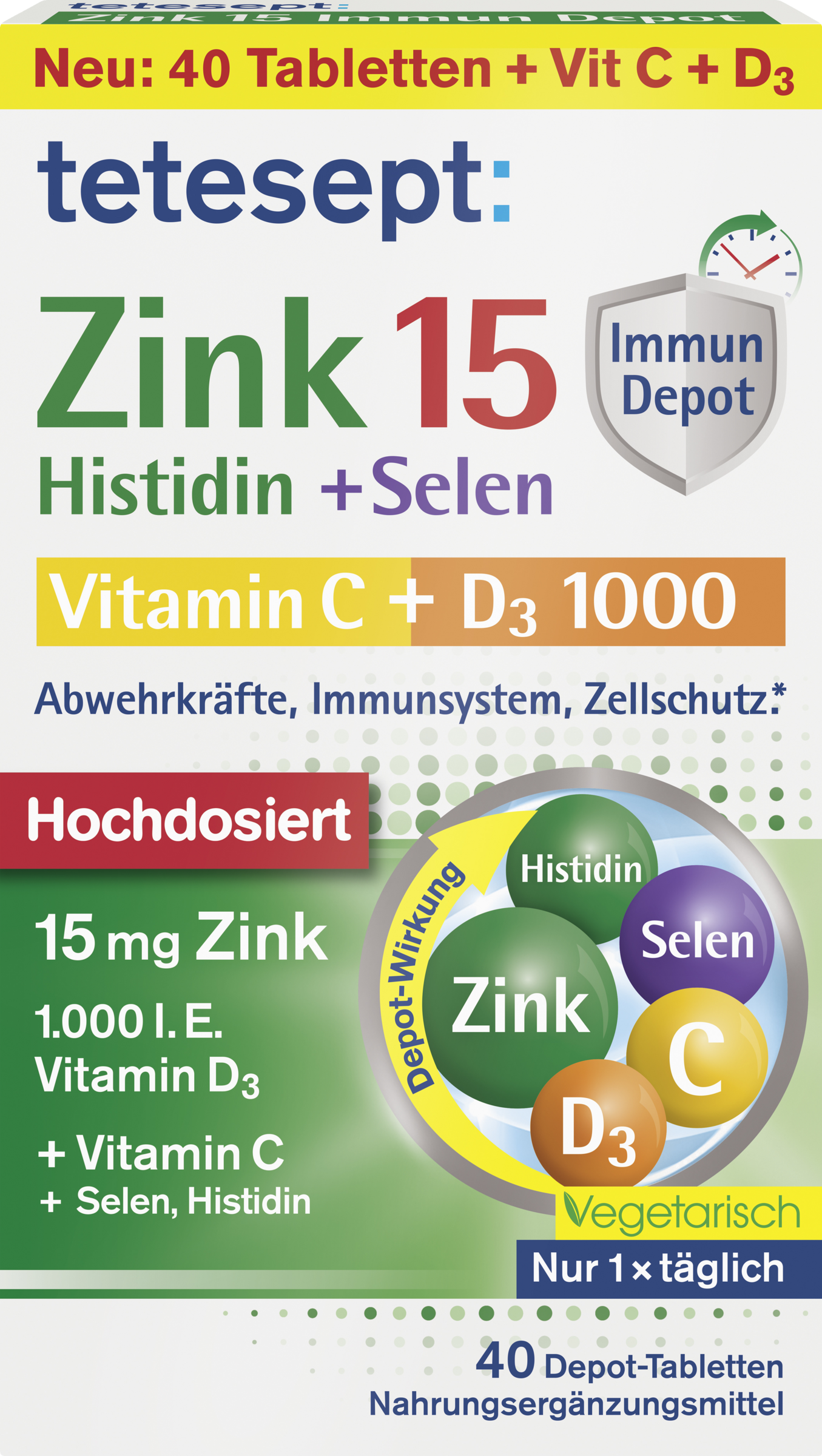 tetesept Zink 15 Immun Depot