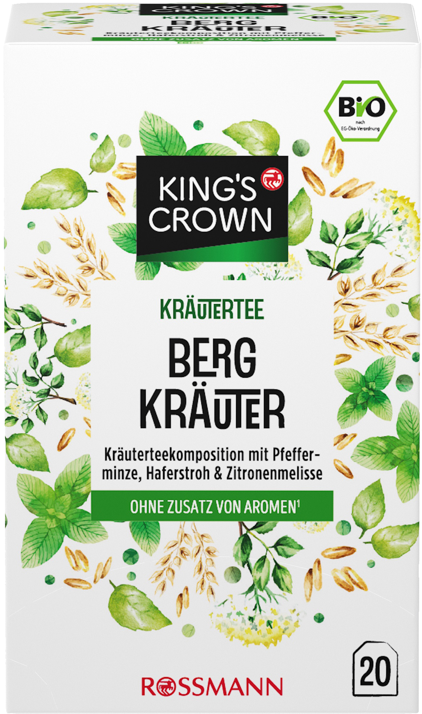KING'S CROWN Bio Kräutertee Bergkräuter