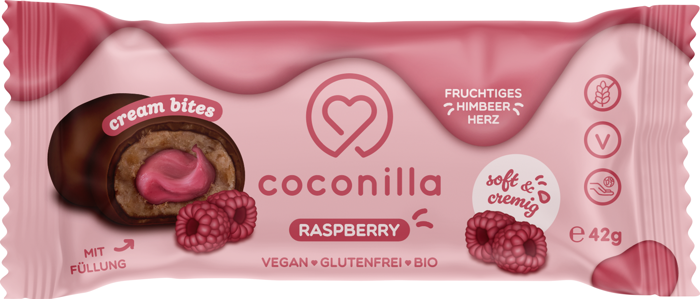 coconilla Bio Cream Bites Raspberry
