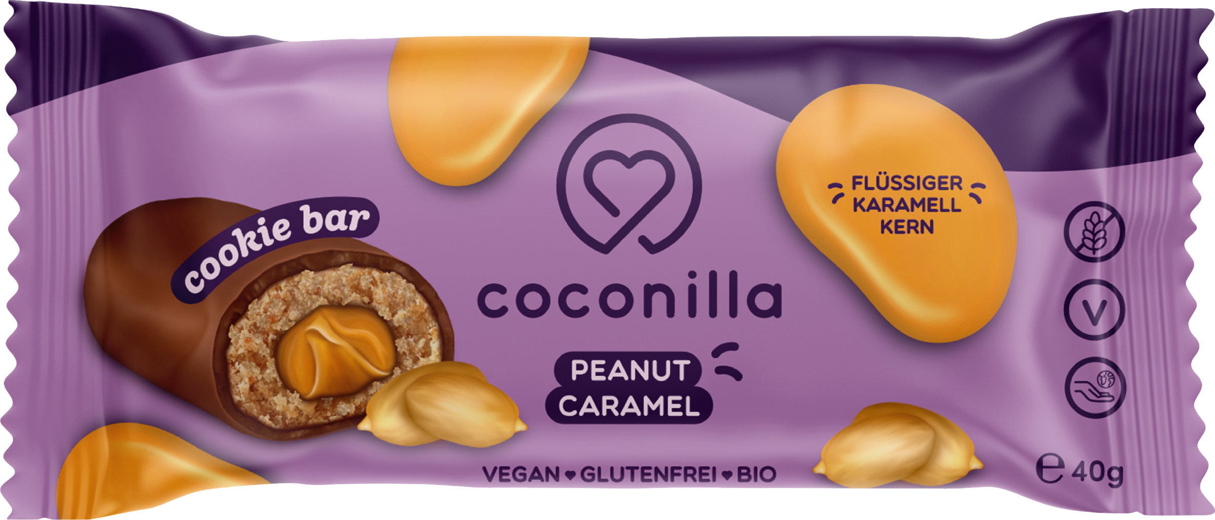 coconilla Bio Cookie & Peanut Caramel Bar