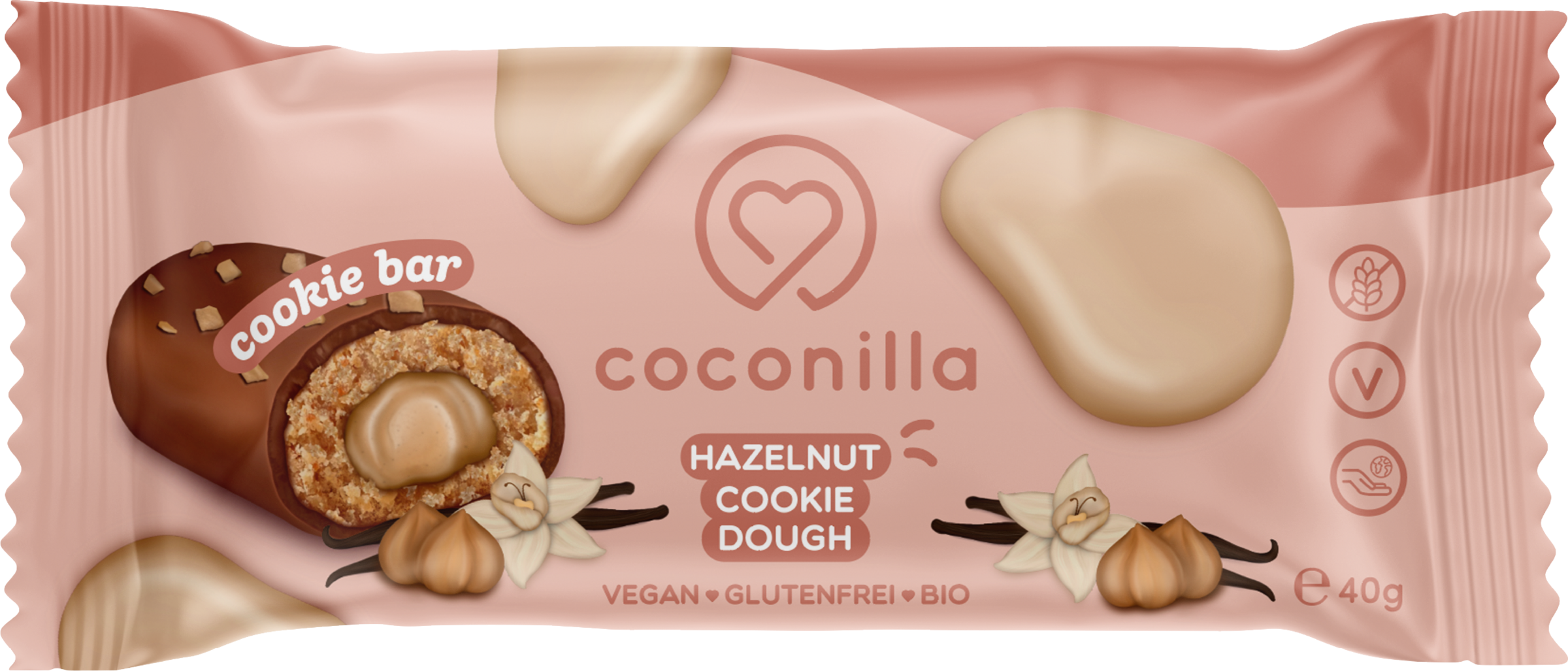 coconilla Bio Hazelnut & Cookie Dough Bar