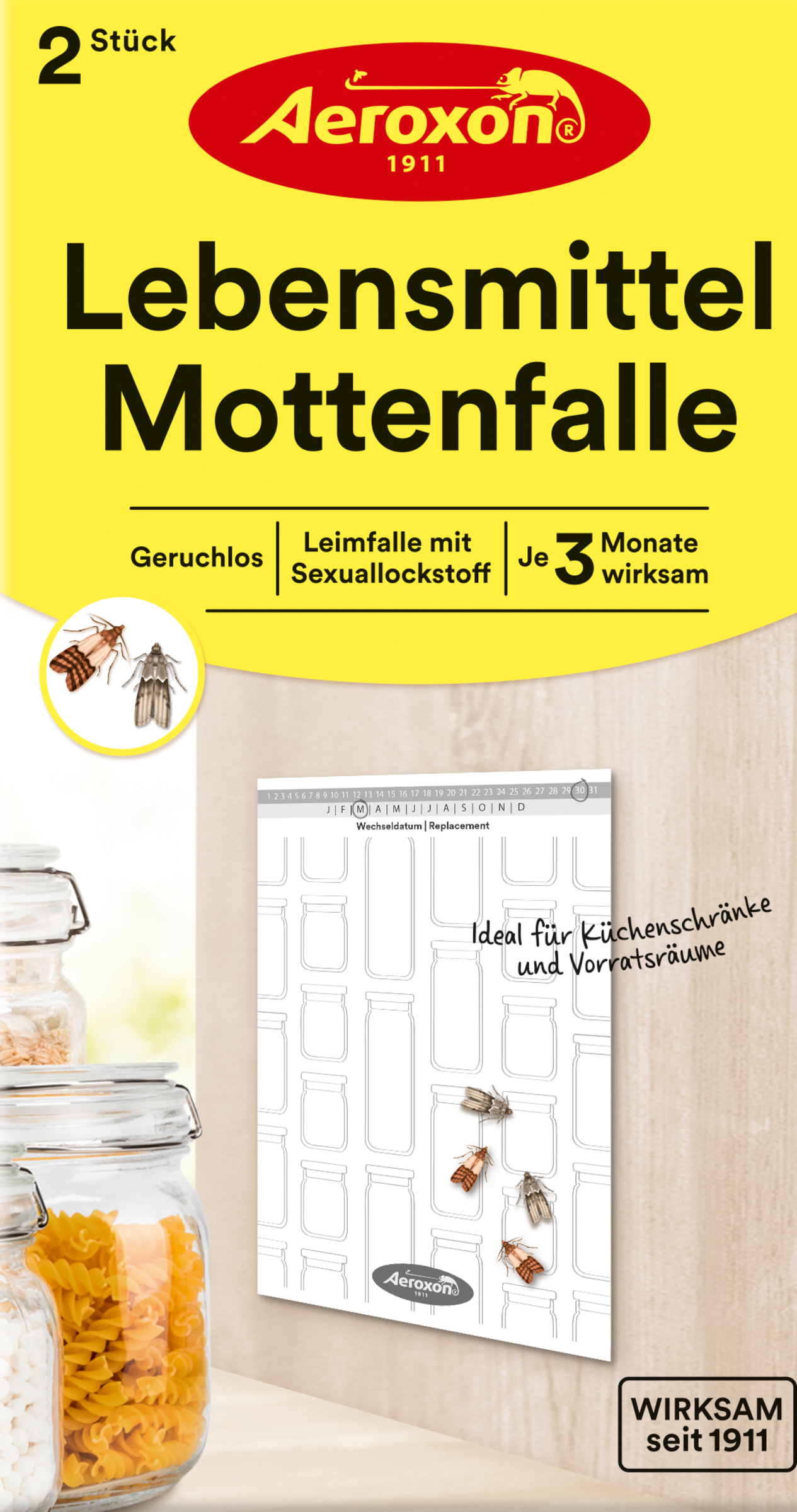 Aeroxon Lebensmittel Mottenfalle