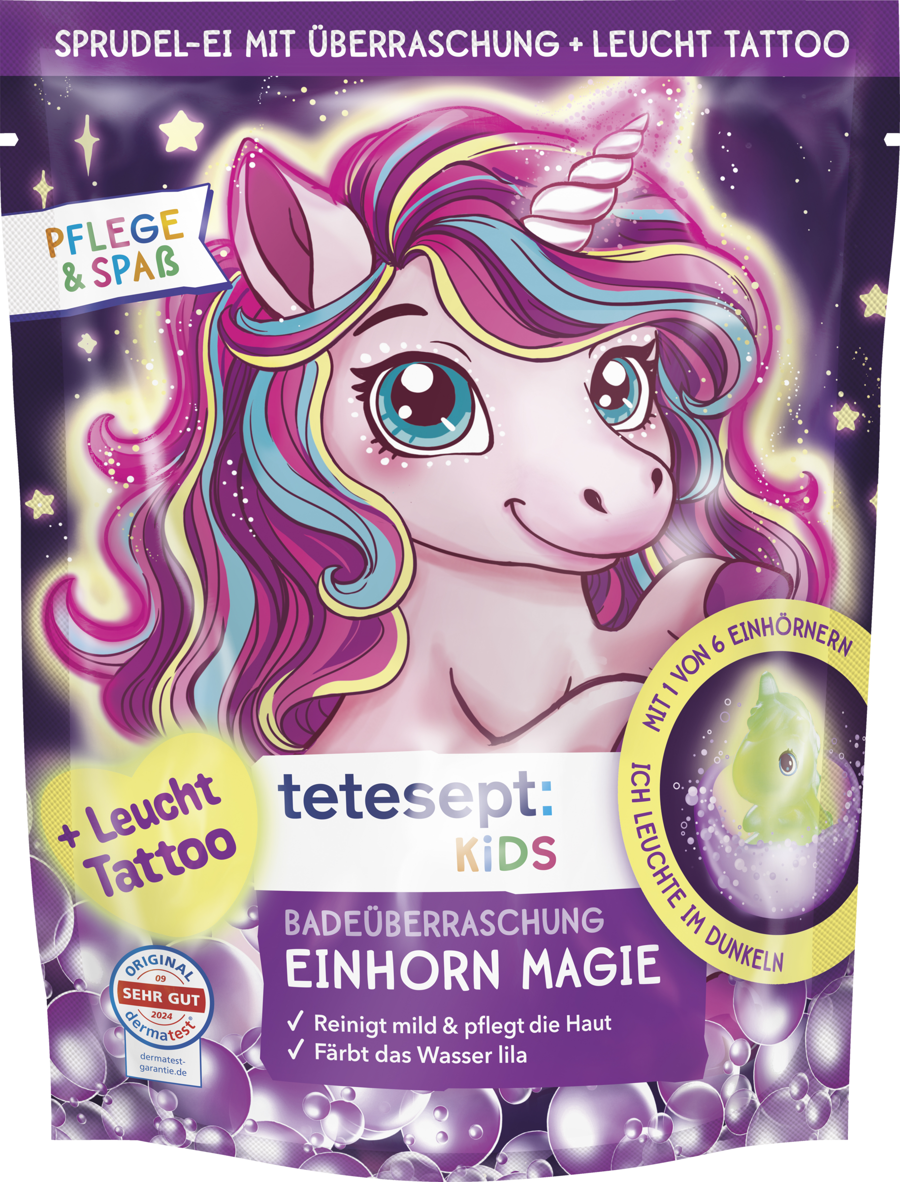 tetesept Kinder Badespaß Kids Badeüberraschung Einhorn Magie