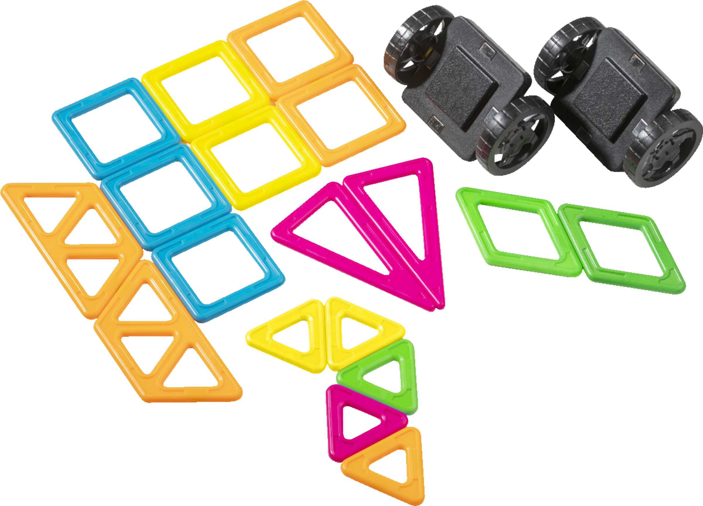 IDEENWELT Neon-Magnetbauset Autos 25-tlg.