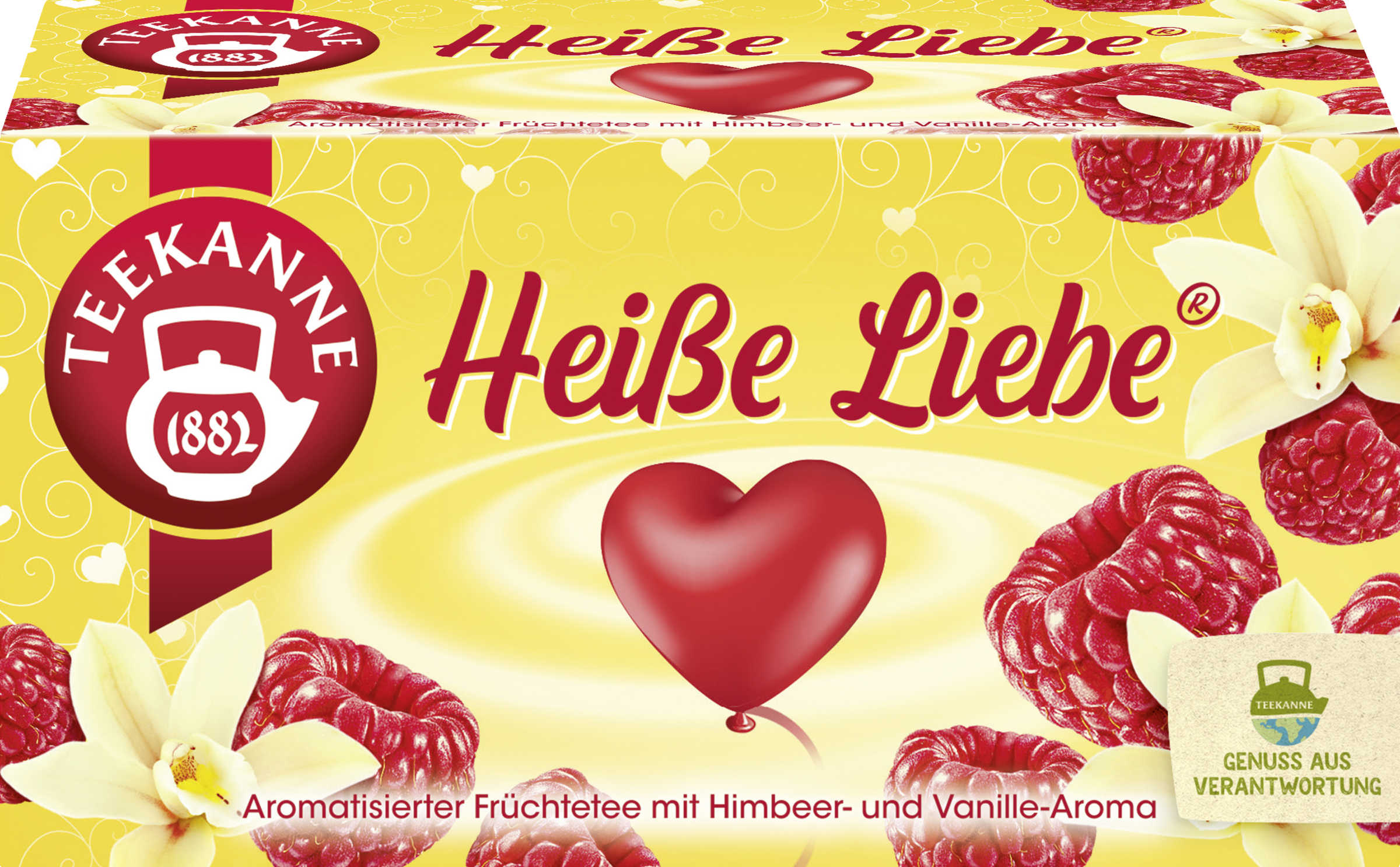 Teekanne Früchtetee Heiße Liebe