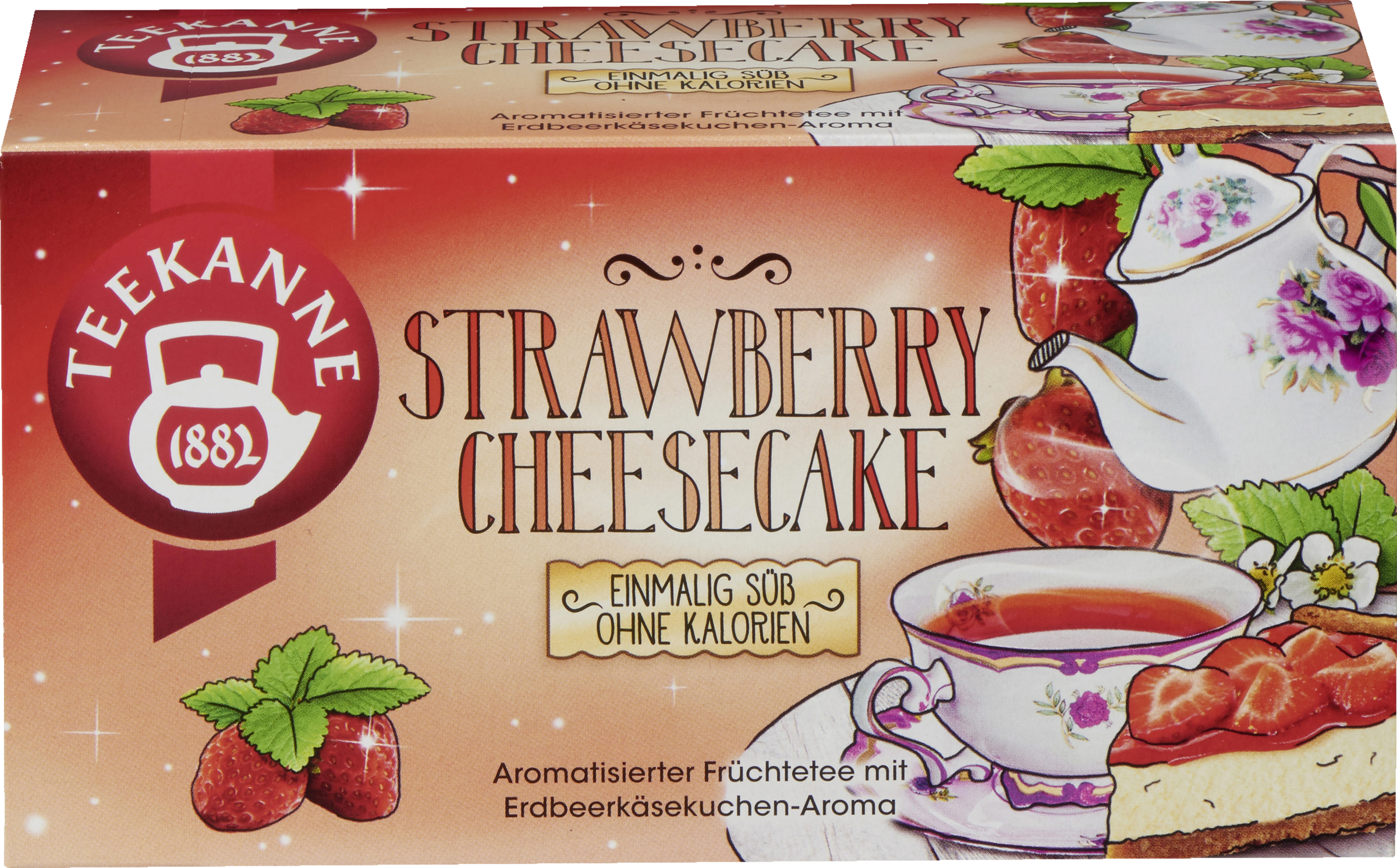 Teekanne Früchtetee Strawberry Cheesecake