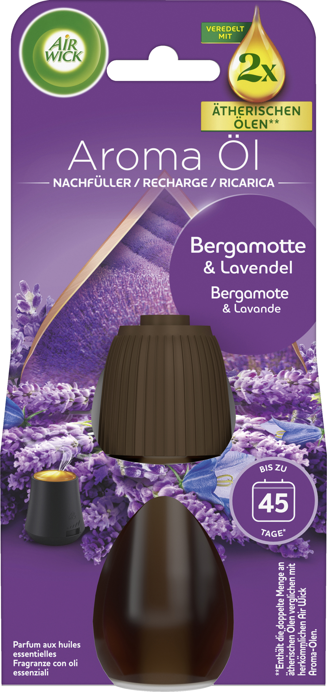 Air Wick Aroma-Öl Flakon Bergamotte + Lavendel