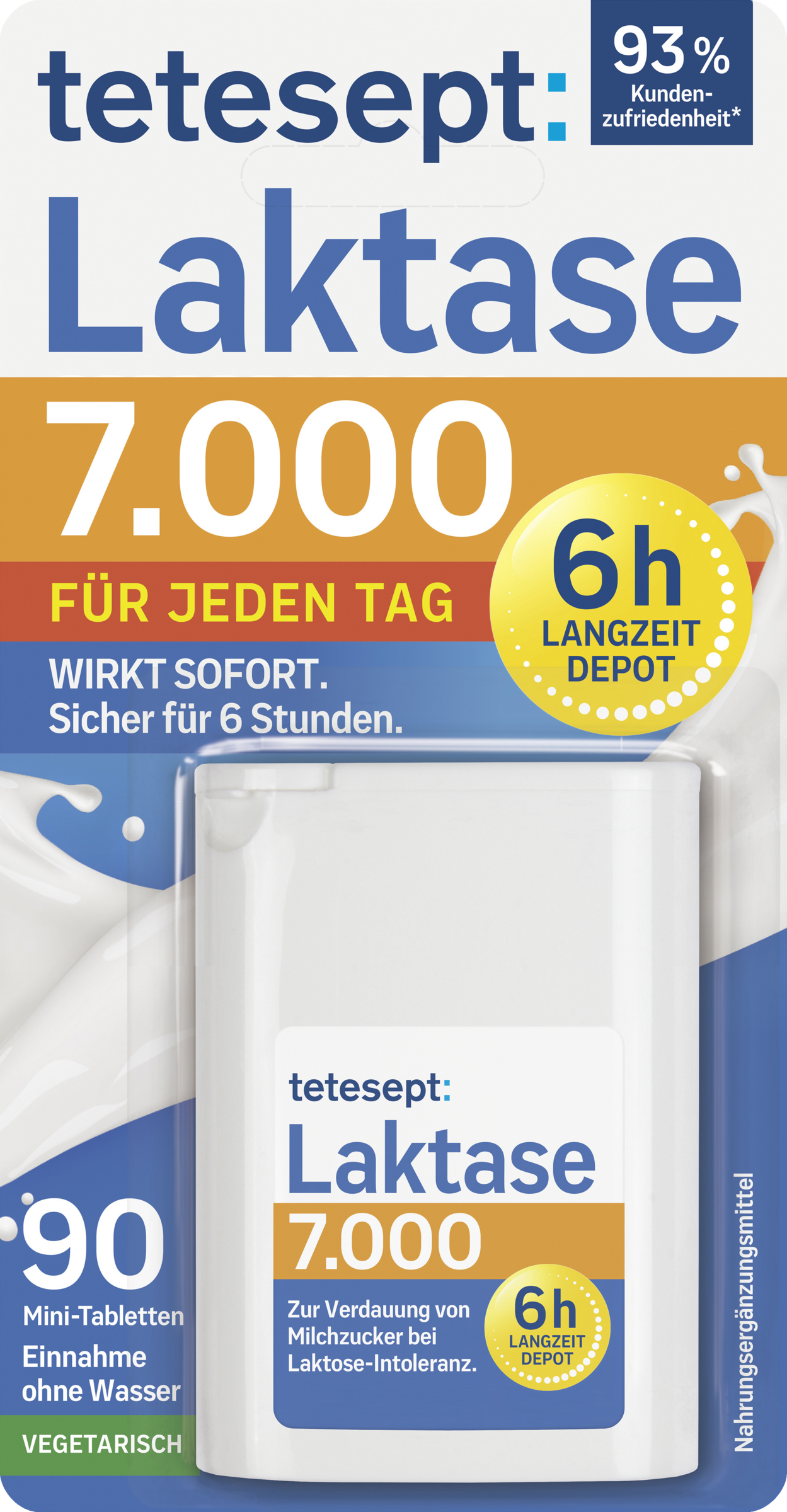 tetesept Laktase 7.000 Langzeit-Depot Mini-Tabletten