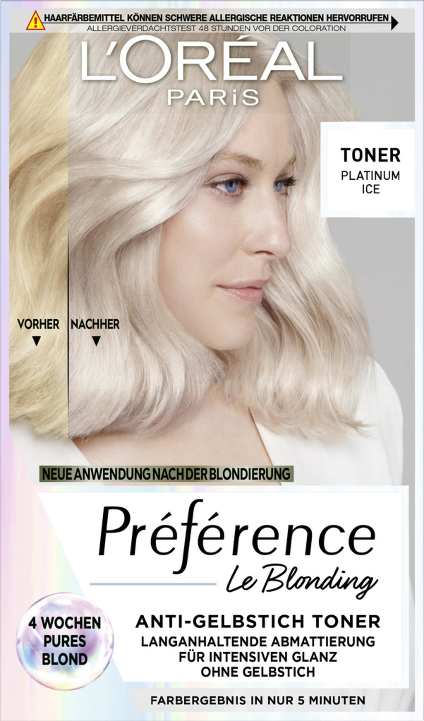Préférence Le Blonding Toner 01 Platinum Ice