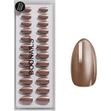 Soft Gel Press Ons Short Almond Glazed Chocolate