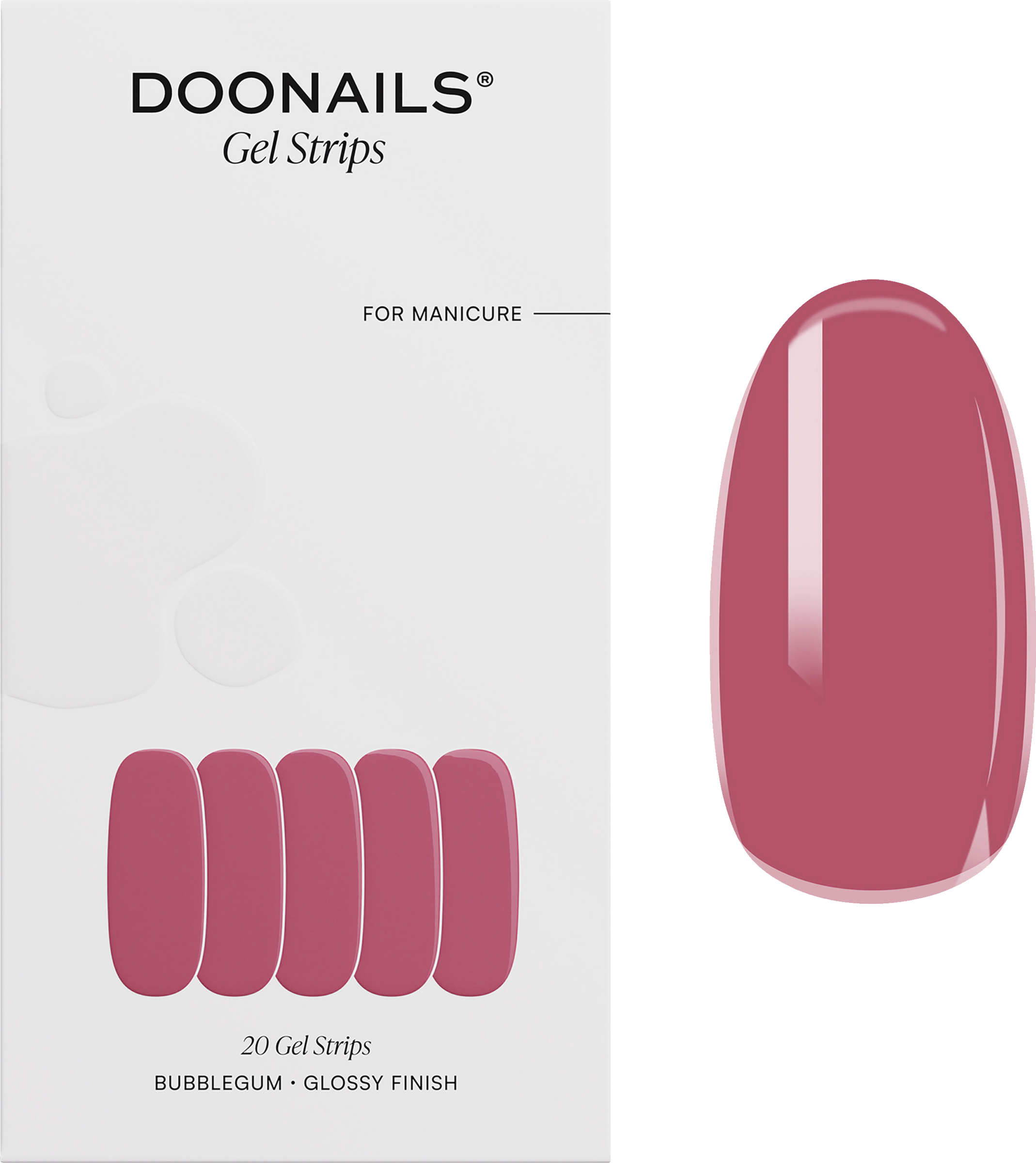Doonails UV Gel Strips Bubblegum