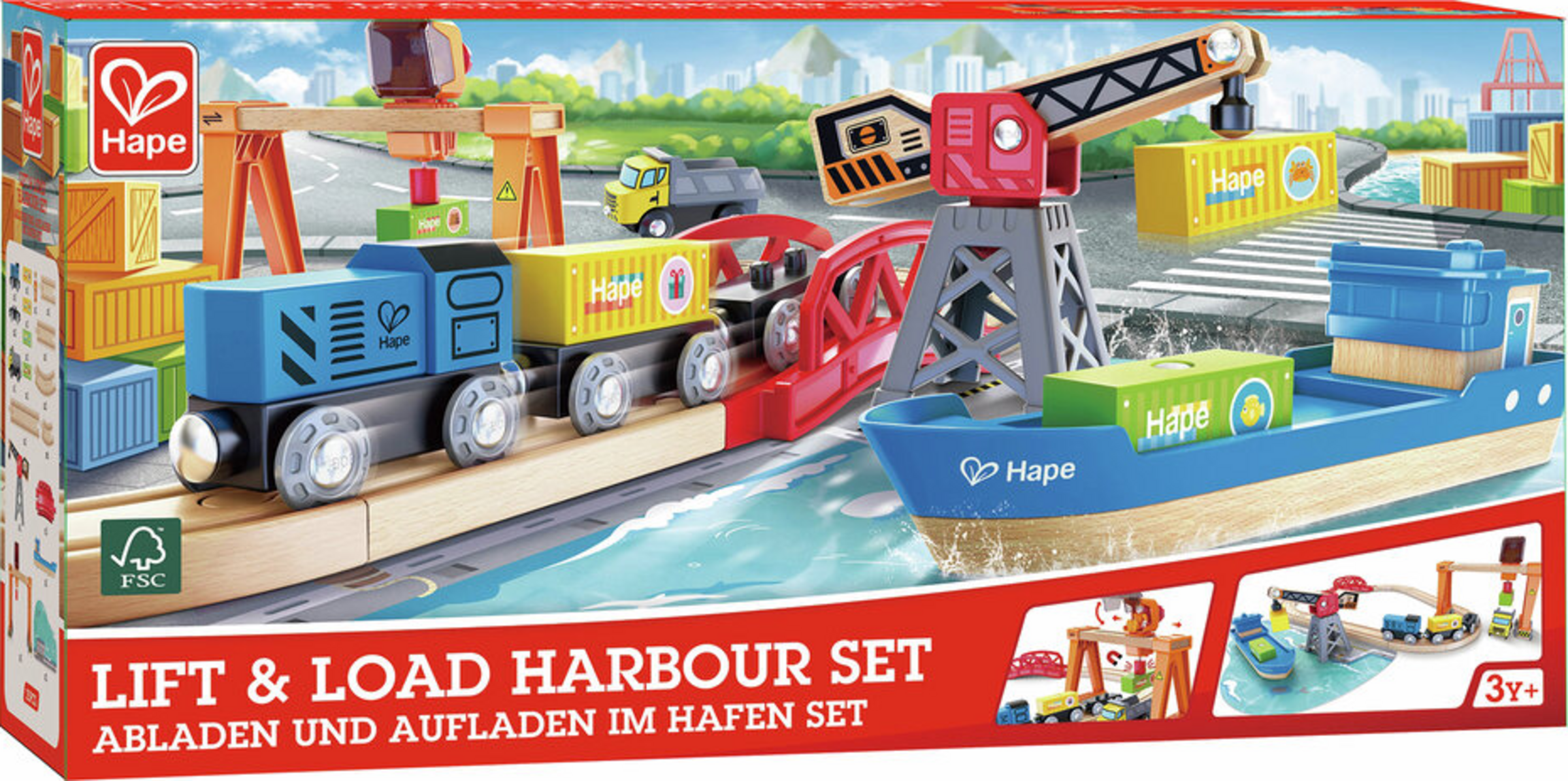 Hape Abladen und Aufladen im Hafen Set