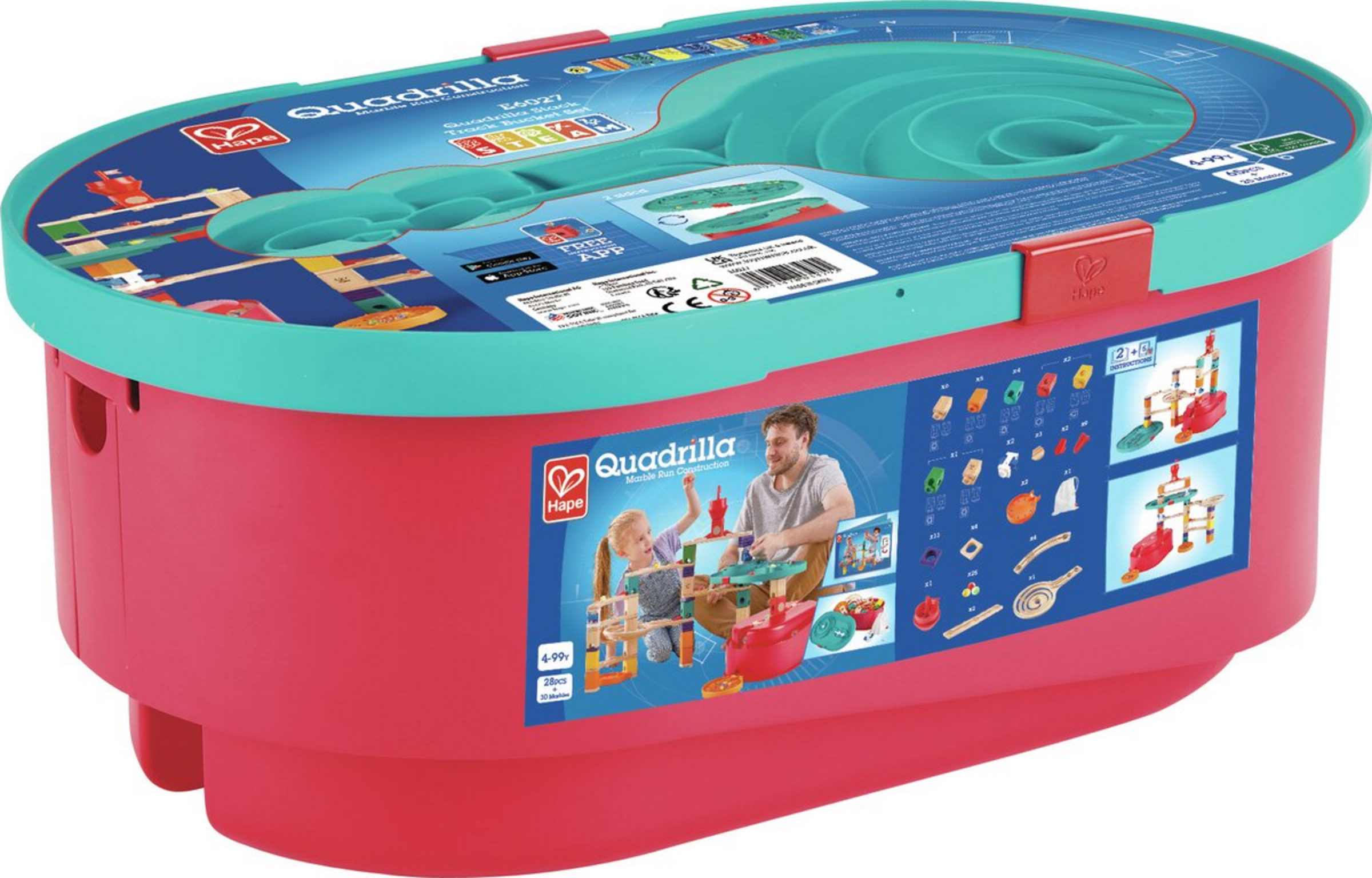 Hape Quadrilla Baukasten Behälter-Set