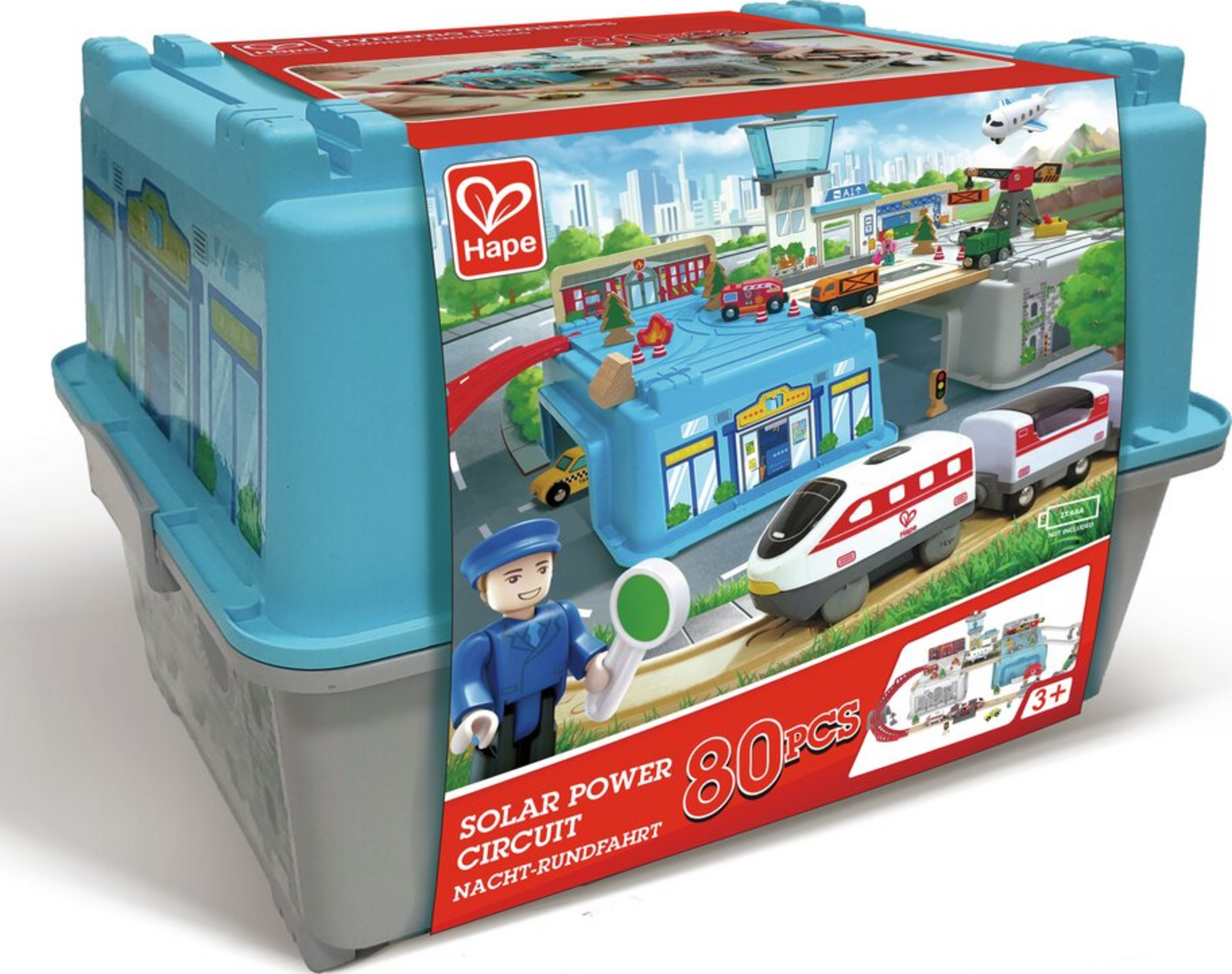 Hape Großstadtlandschaft Eisenbahn in Aufbewahrungsbox