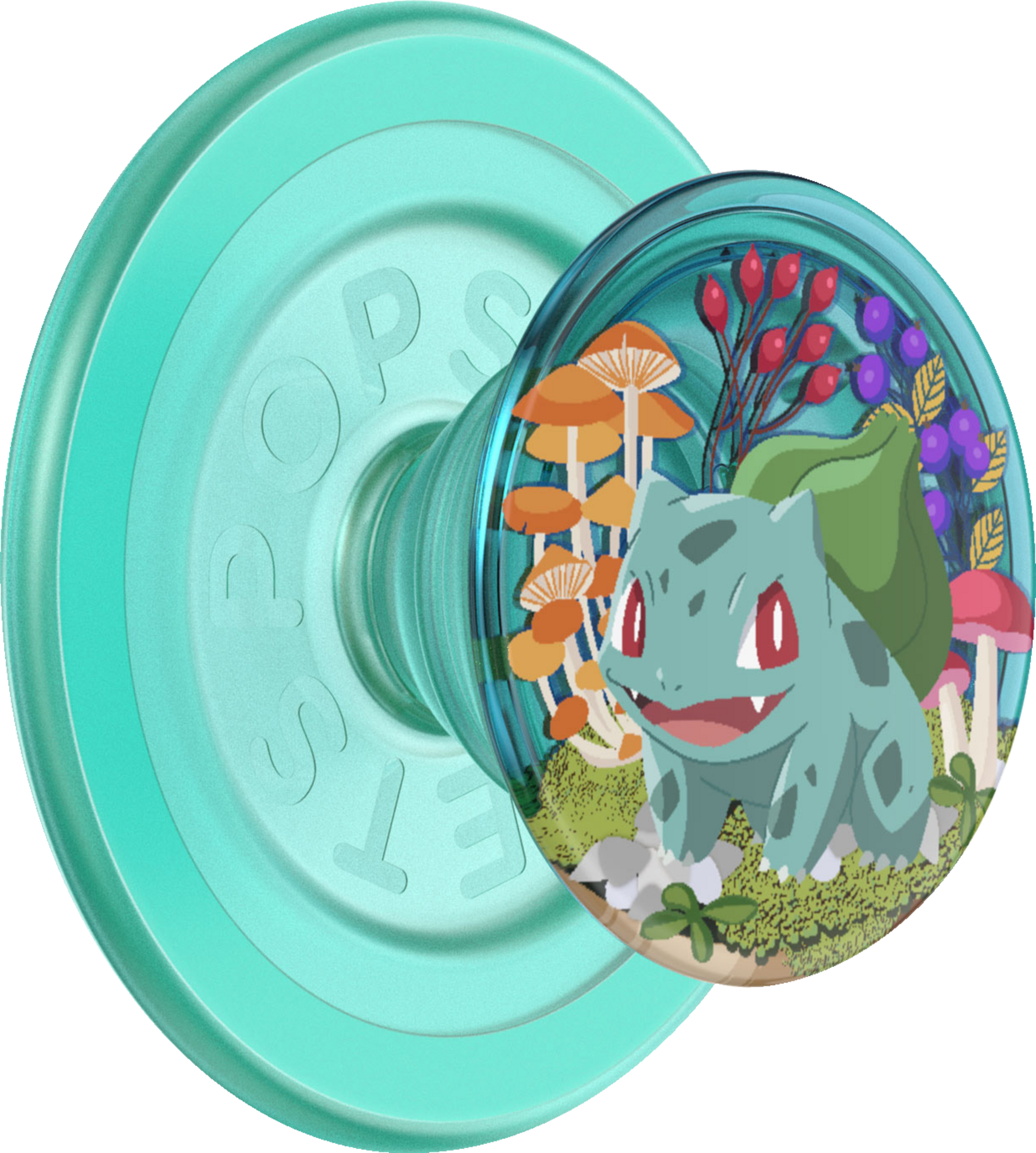 PopSockets PopGrip für MagSafe - ausziehbare Handyhalterung  - Bulbasaur Mint
