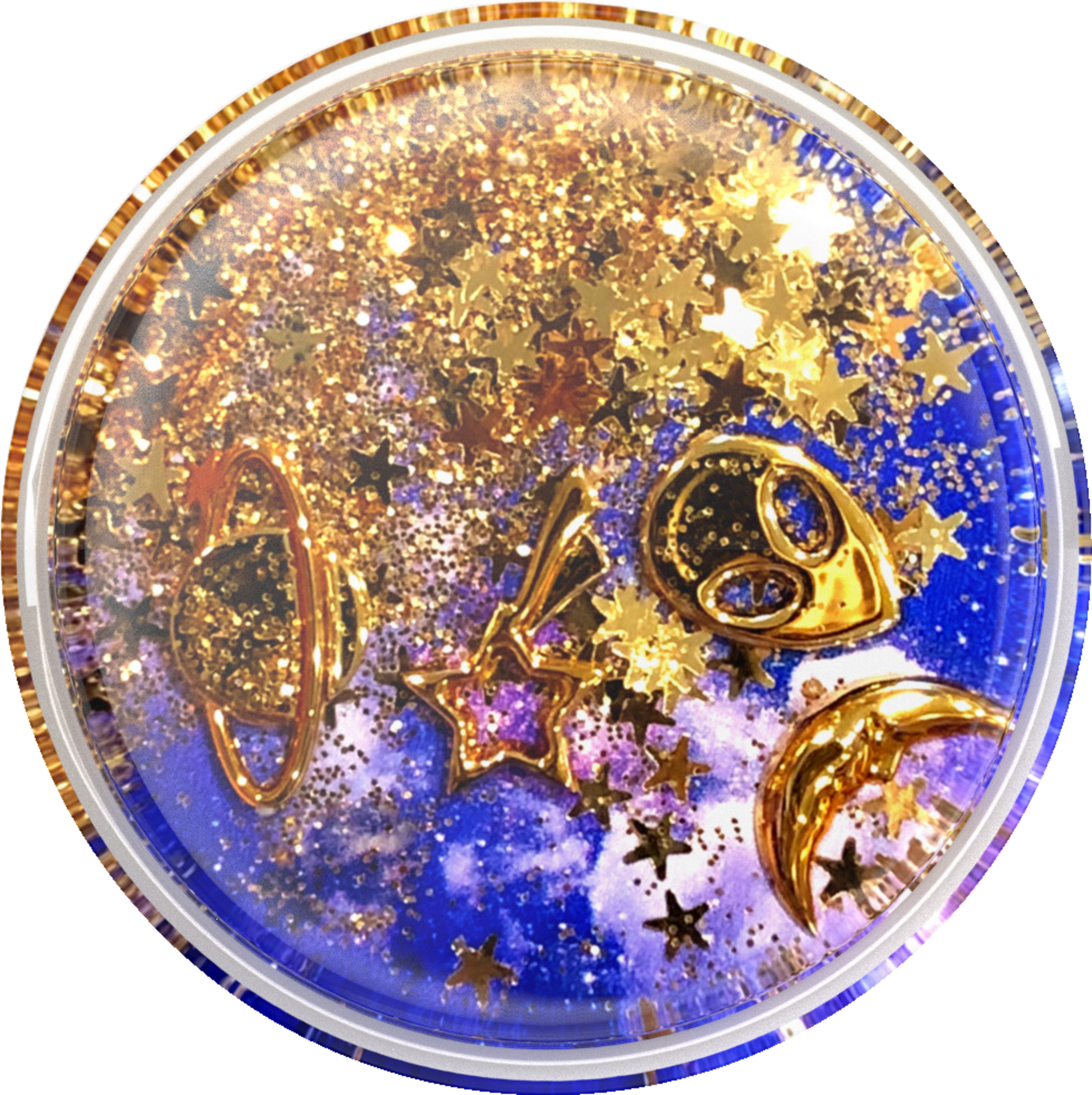PopSockets PopGrip - ausziehbare Handyhalterung  - Tidepool Cosmic Escape
