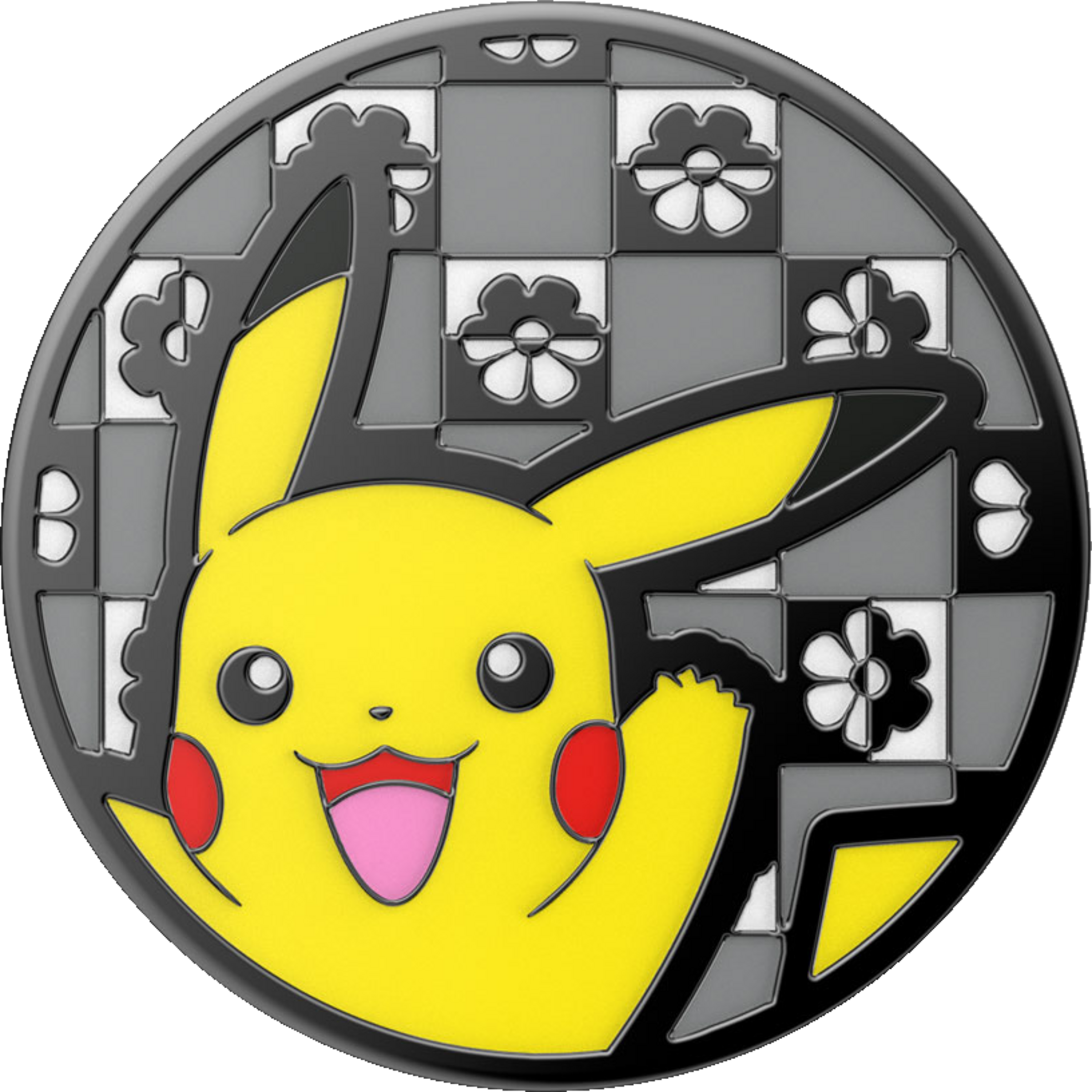 PopSockets PopGrip - ausziehbare Handyhalterung  - Enamel Hey Pikachu