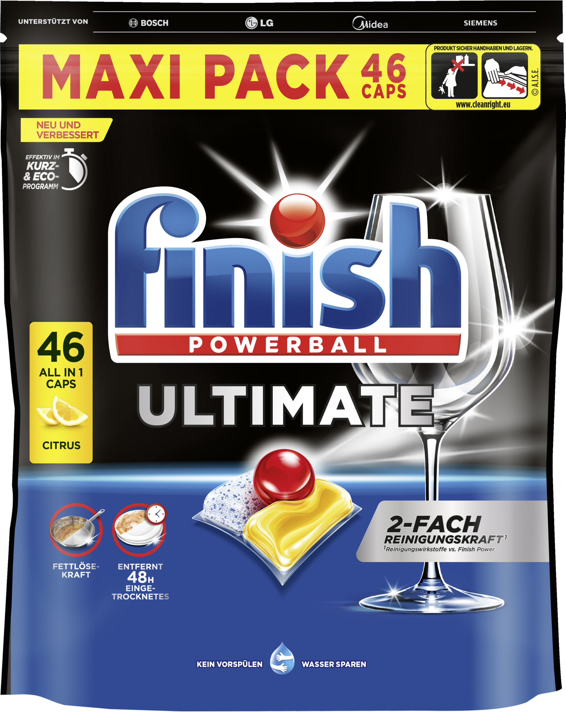 Finish Ultimate Citrus Caps Maxipack