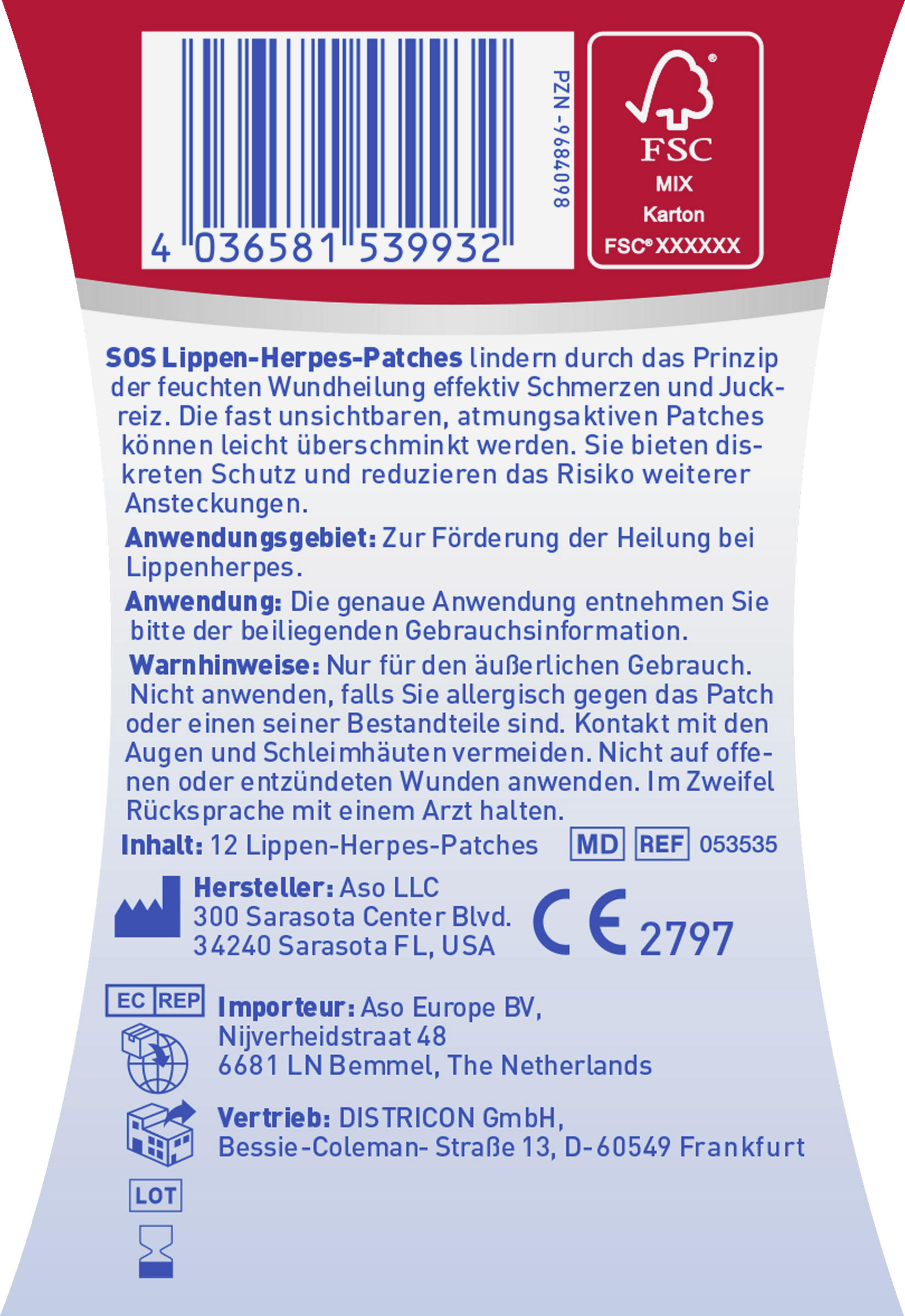 لصقة لعلاج تقرحات الشفاه 2