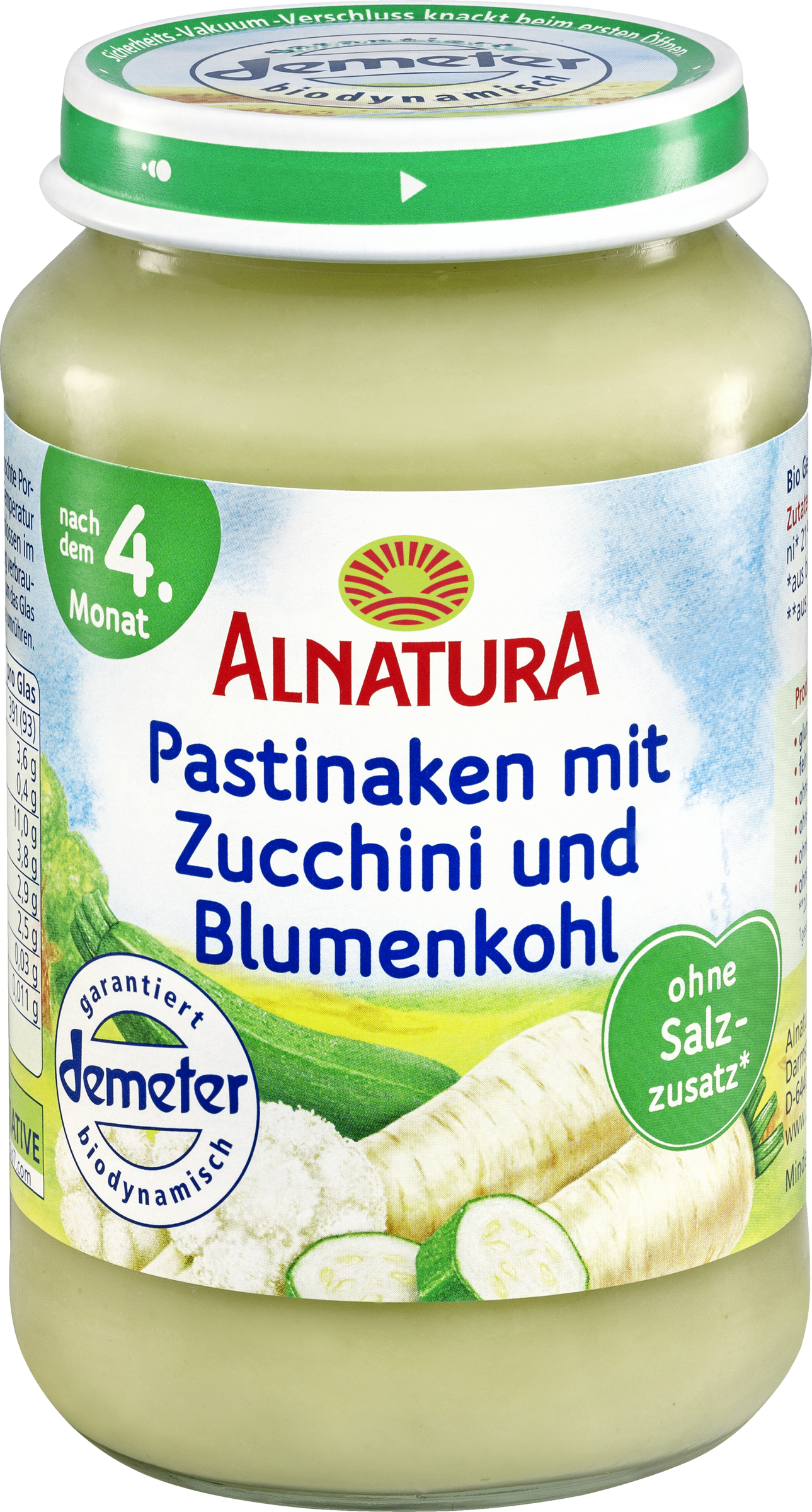 Alnatura Bio Pastinake mit Zucchini & Blumenkohl