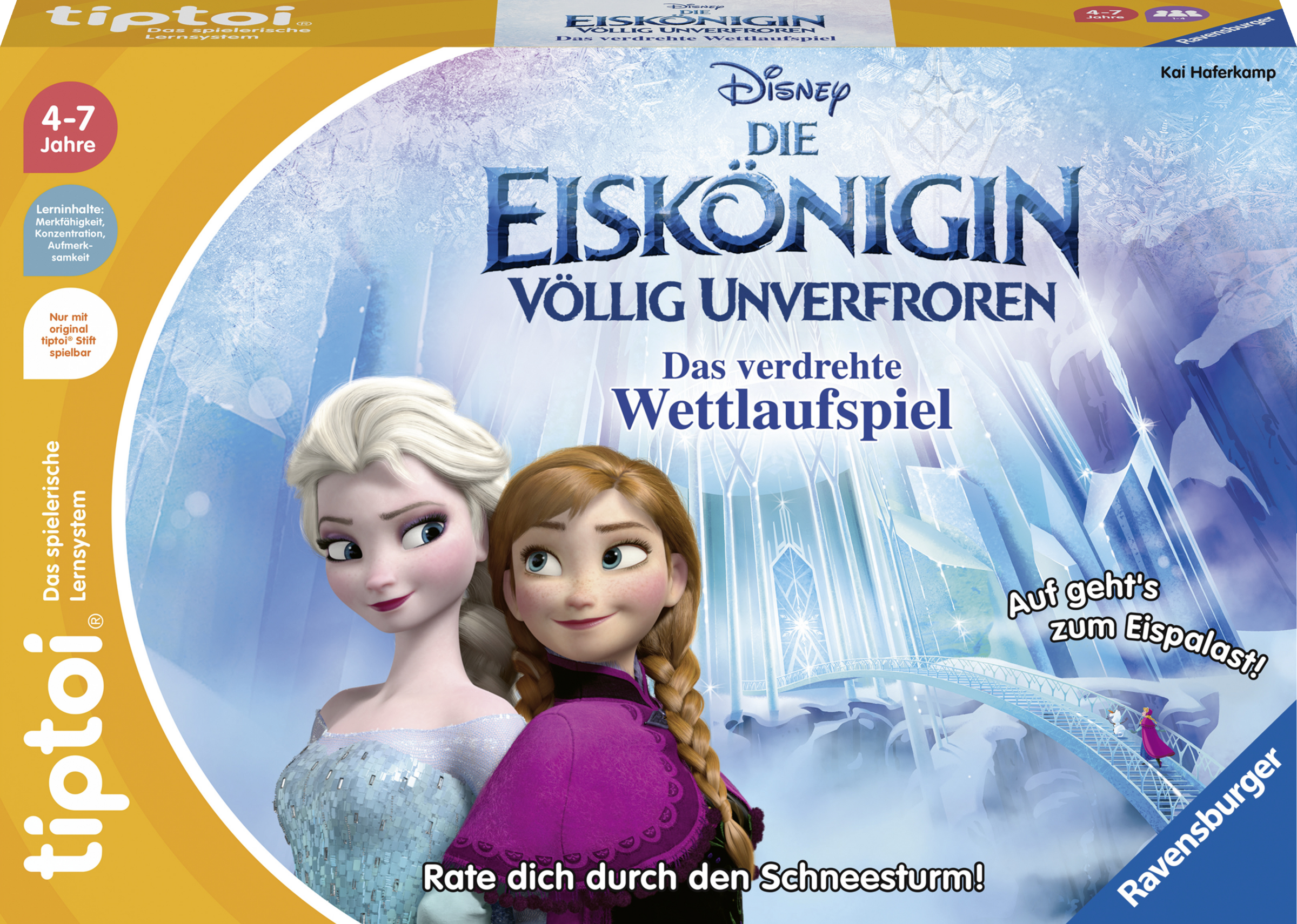 Ravensburger tiptoi® Disney Die Eiskönigin Das verdrehte Wettlaufspiel