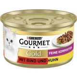 Gold Feine Komposition mit Rind & Huhn