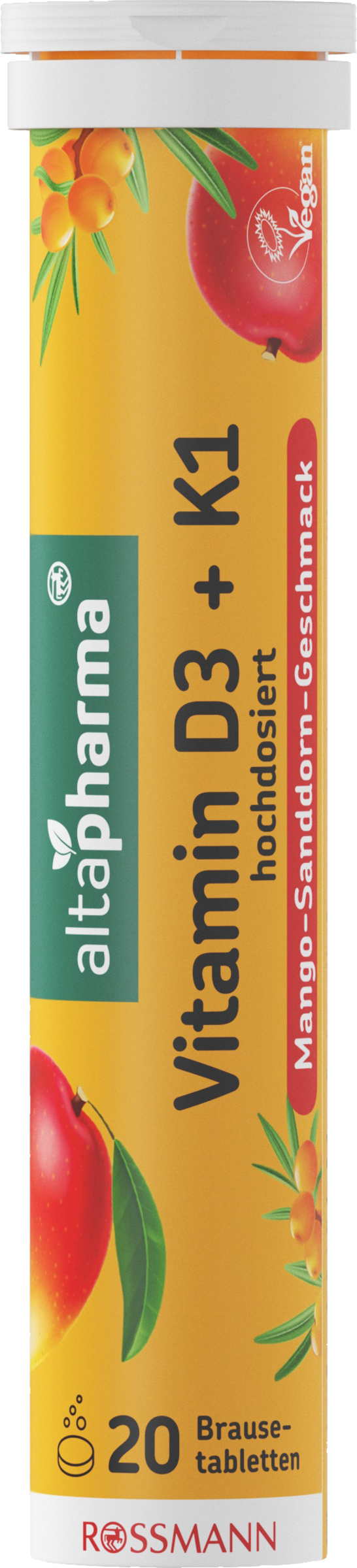 altapharma Brausetabletten Vitamin D3+K1 hochdosiert