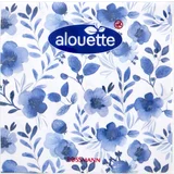 Cocktail-Serviette Blaue Blumen