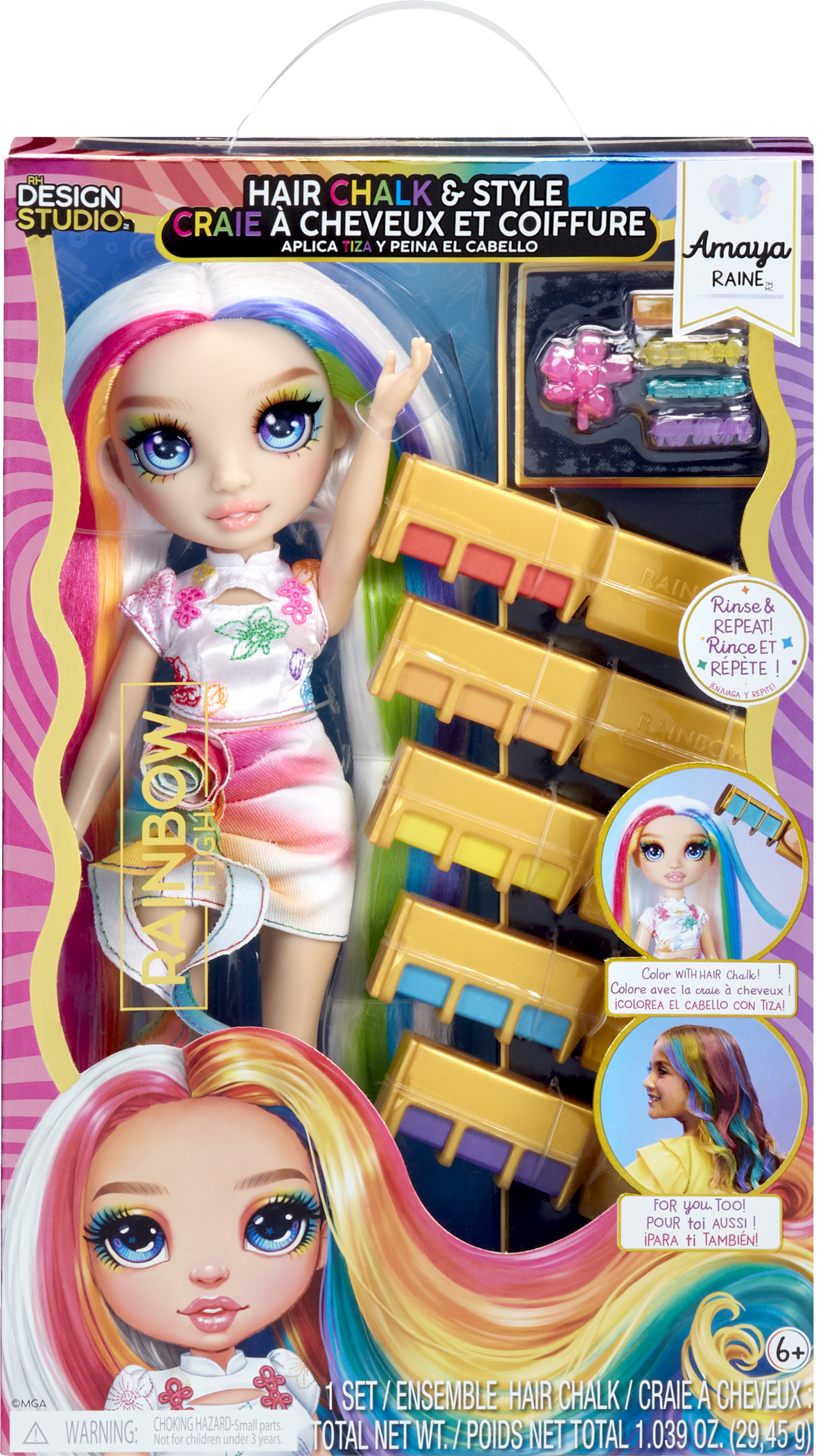 MGA Rainbow High Hair Chalk&Style Amaya