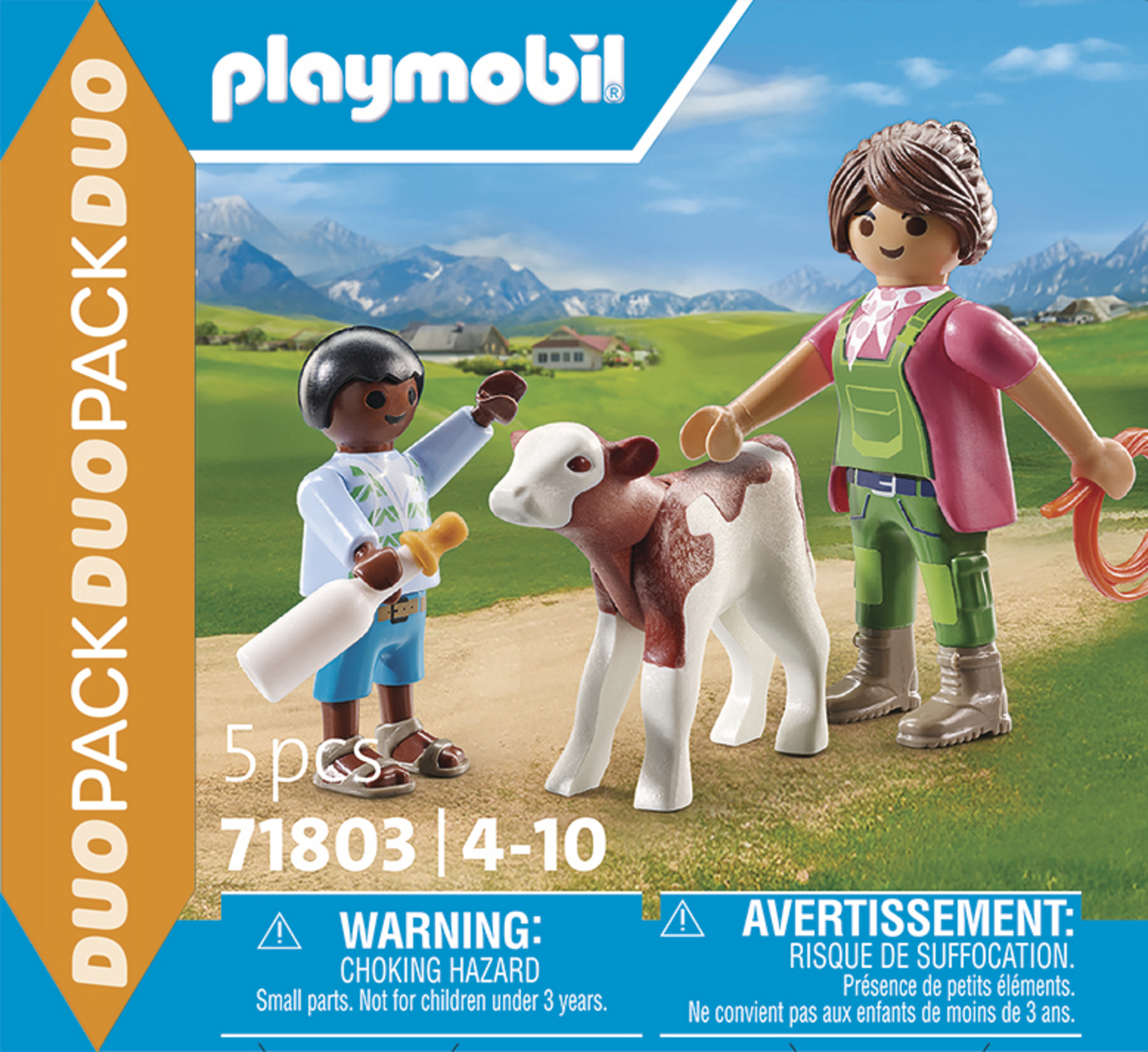 Playmobil 71803 Duo Pack Bäuerin mit Kind und Kalb