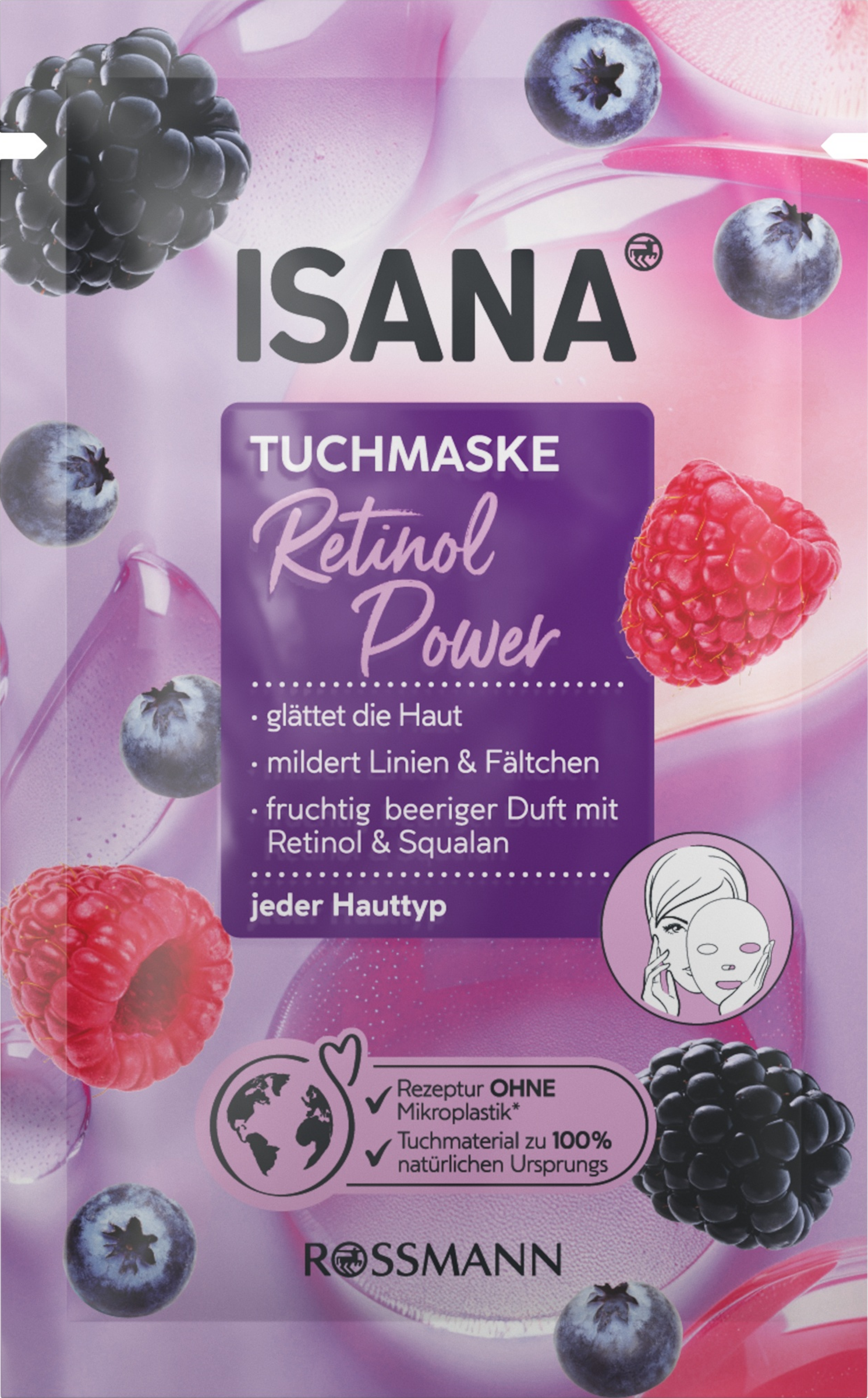 ISANA Retinol Power Tuchmaske