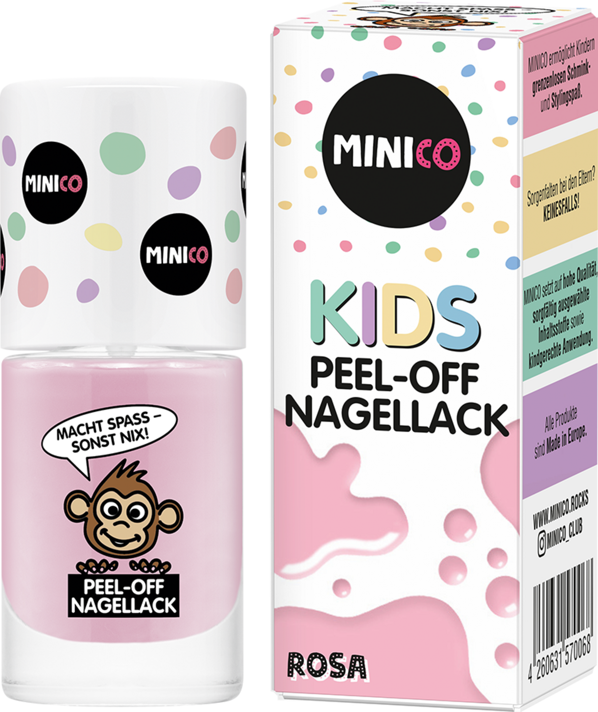 MINICO Peel-Off Nagellack 02 Rosa
