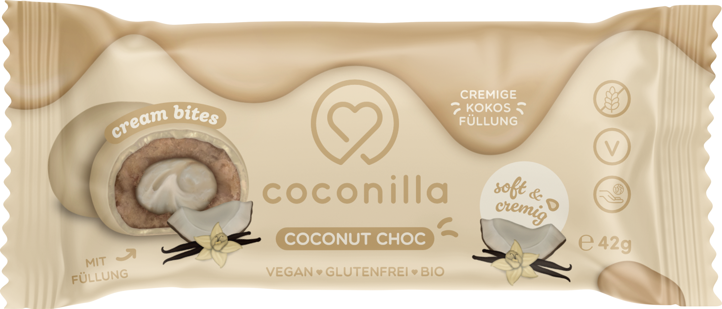 coconilla Bio Cream Bites Coconut Choc