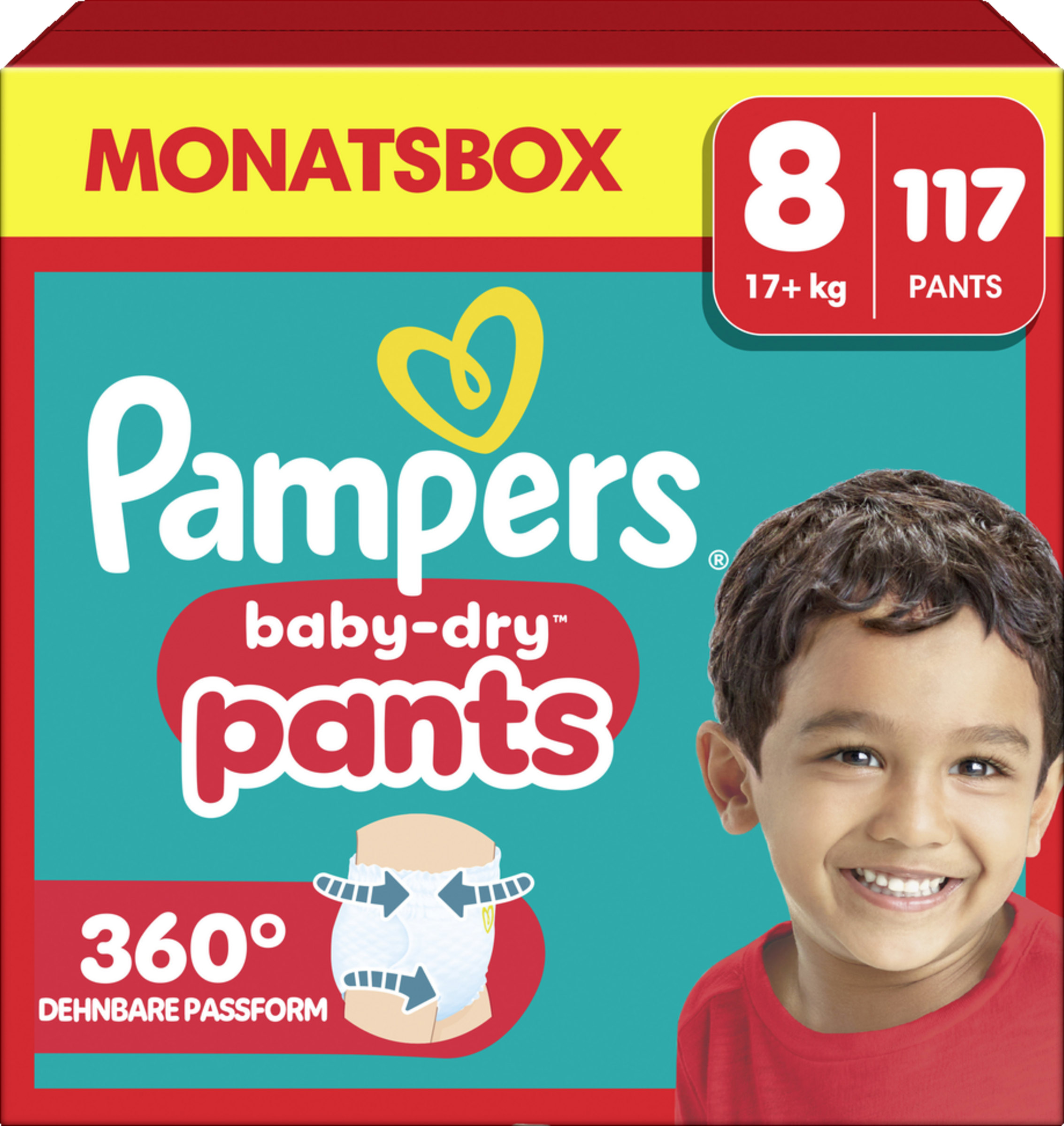 Baby Dry Pants Gr. 8 Extra Large (17+ kg) Monatsbox 117 Stück
