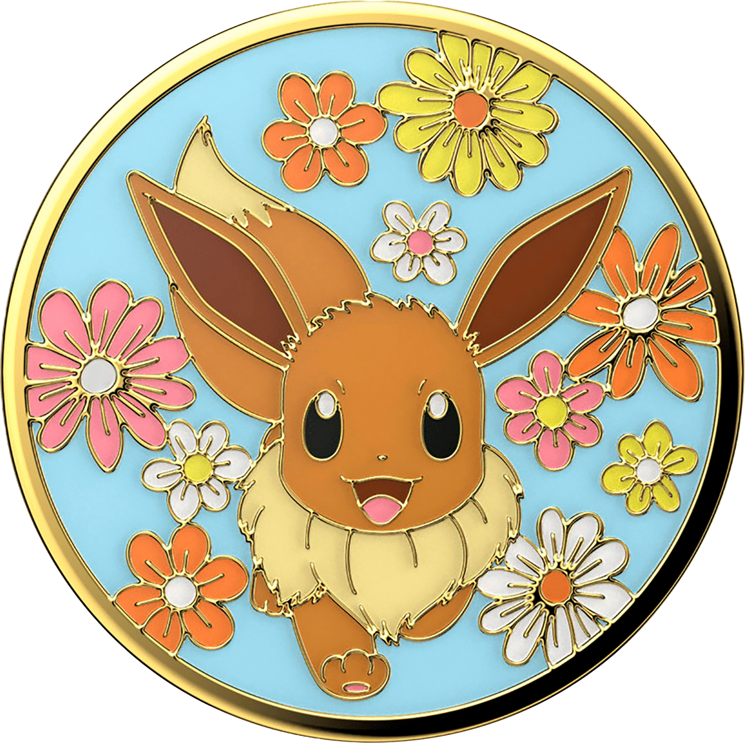 PopSockets PopGrip - ausziehbare Handyhalterung  - Enamel Floral Eevee