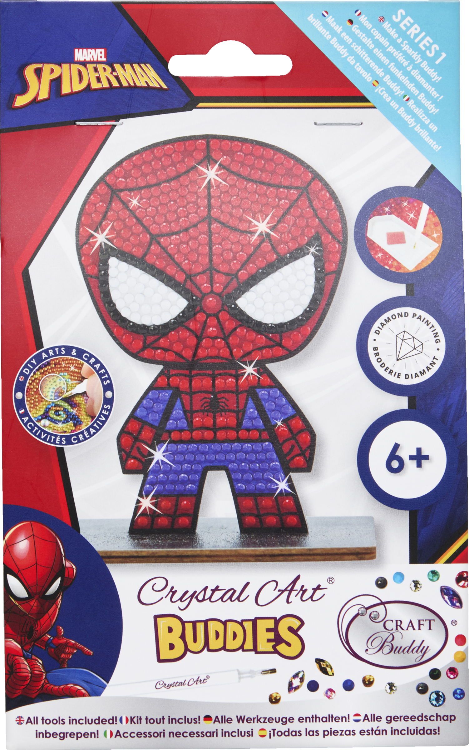 IDEENWELT Crystal Art Buddy Spiderman