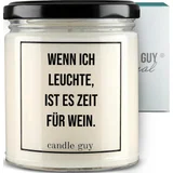 candle guy Duftkerze "Wenn ich leuchte, ist es Zeit für Wein"