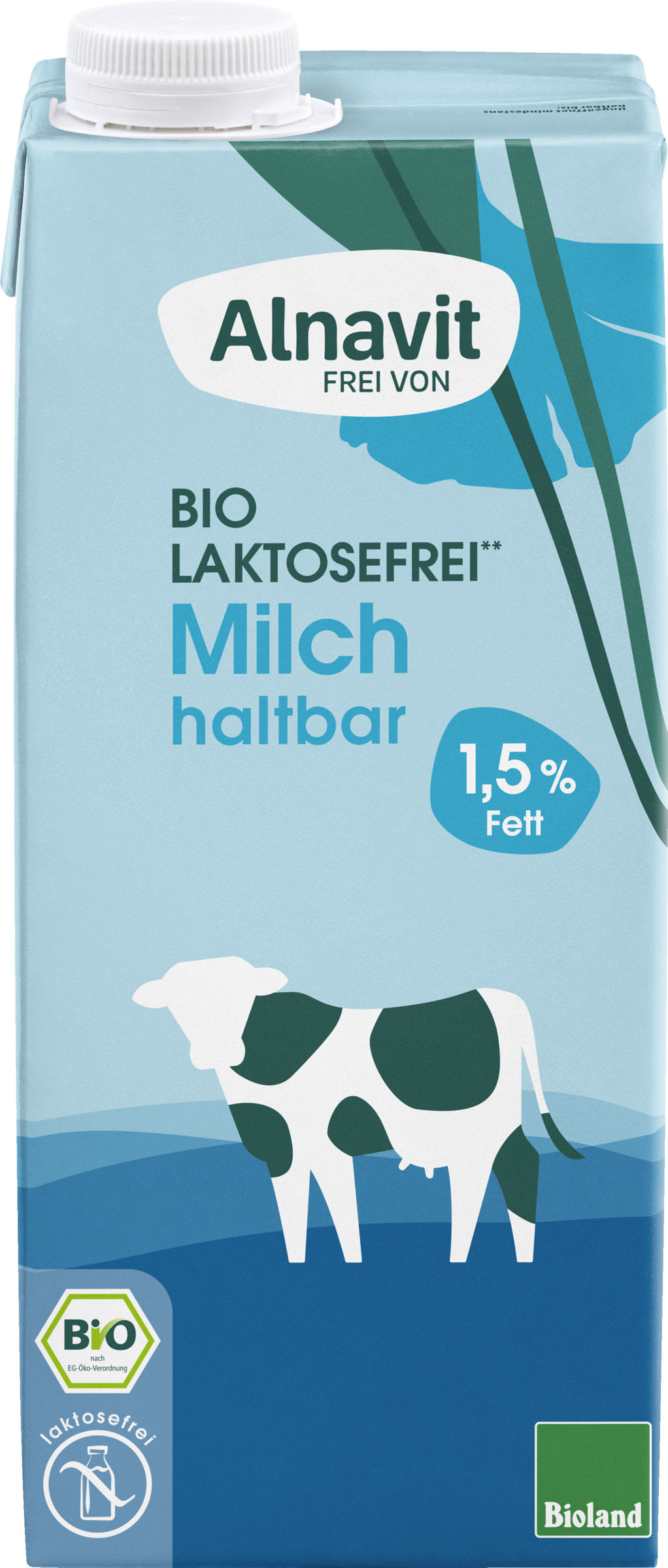 Alnavit Bio Laktosefreie H-Milch 1,5% Bioland
