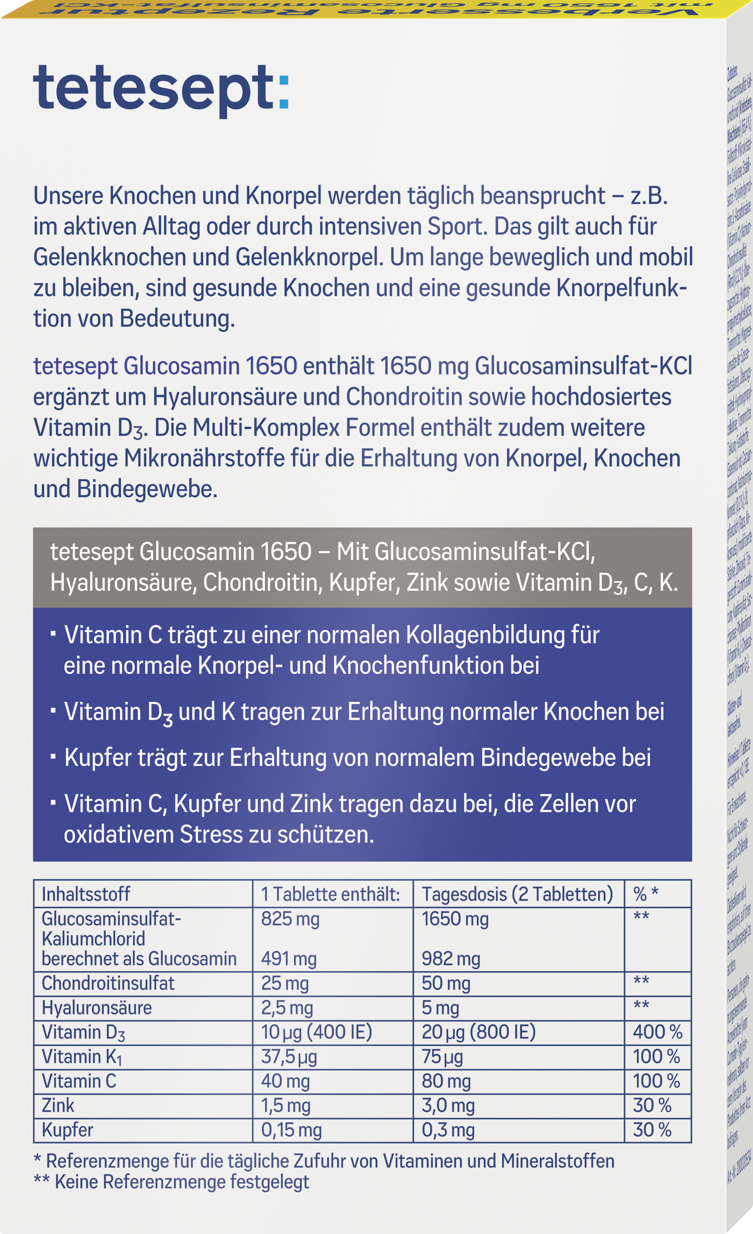 Glucosamin 1650 Tablets 4