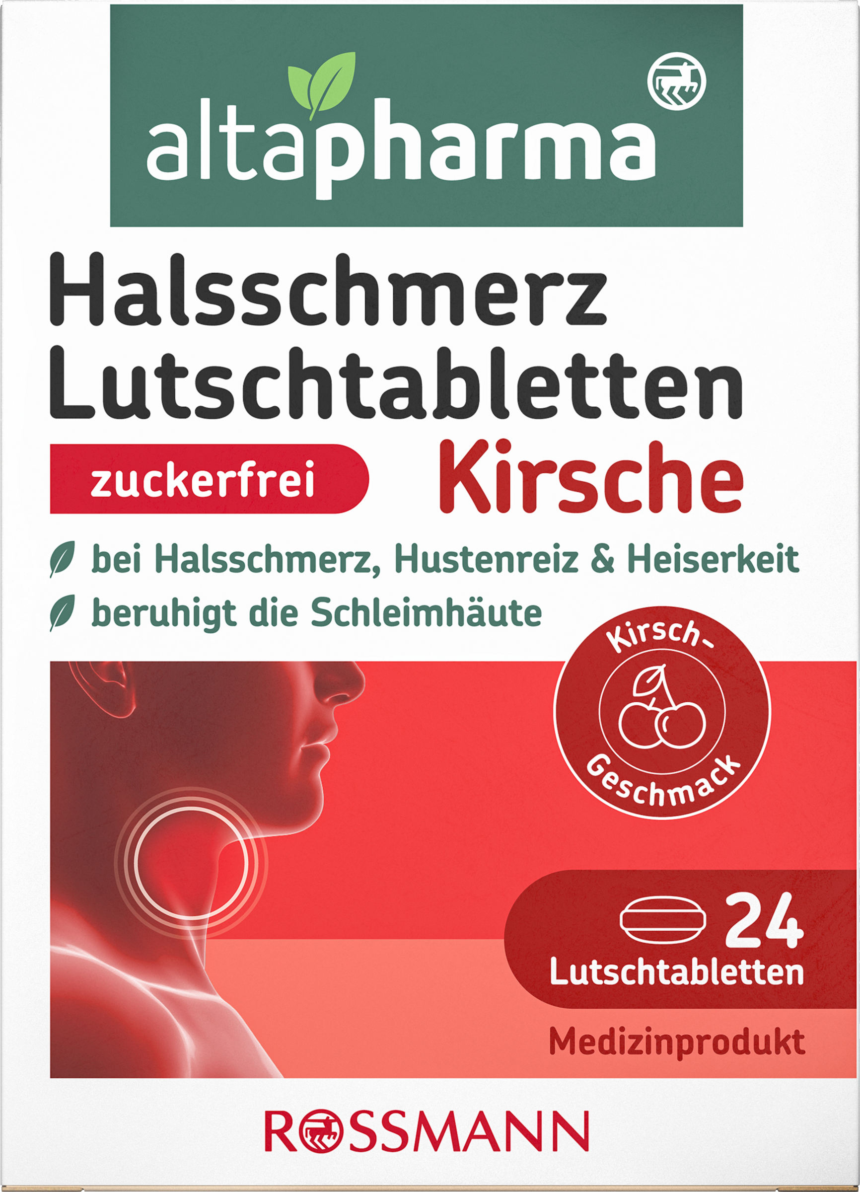 altapharma Halsschmerz Lutschtabletten mit Kirsch-Geschmack