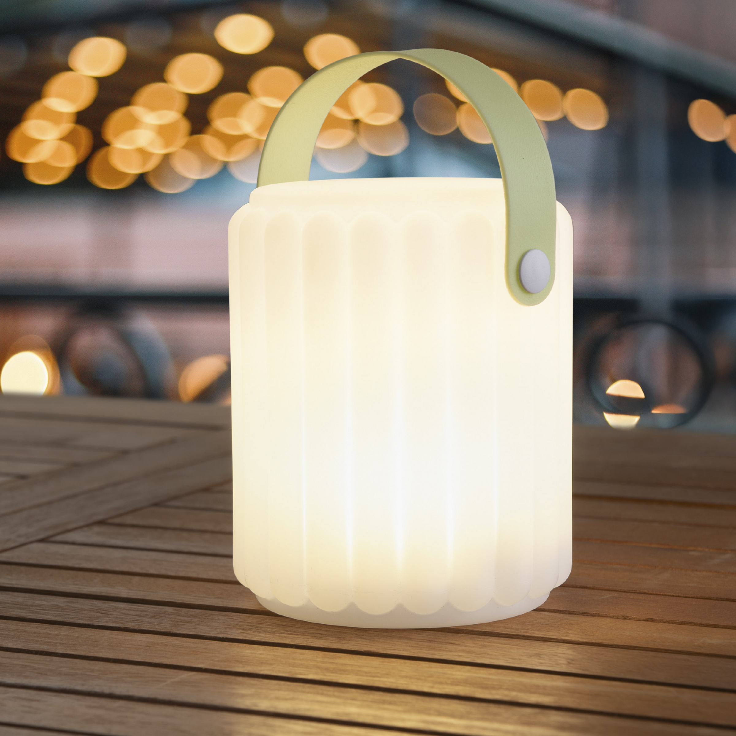 IDEENWELT Outdoor-Tischleuchte mit Henkel