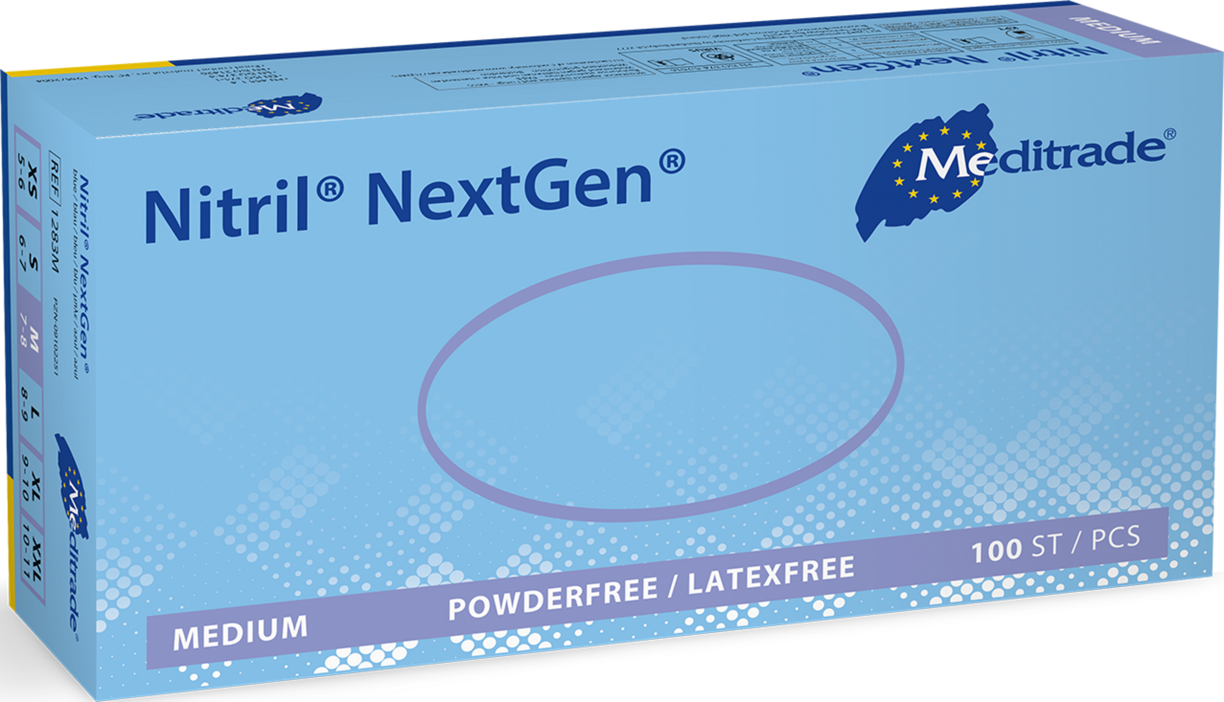 Meditrade Einmal-Handschuhe blau Gr. M