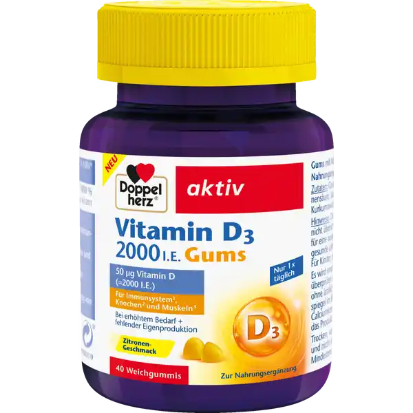 فيتامين د 2000 وحدة دولية - حلوى